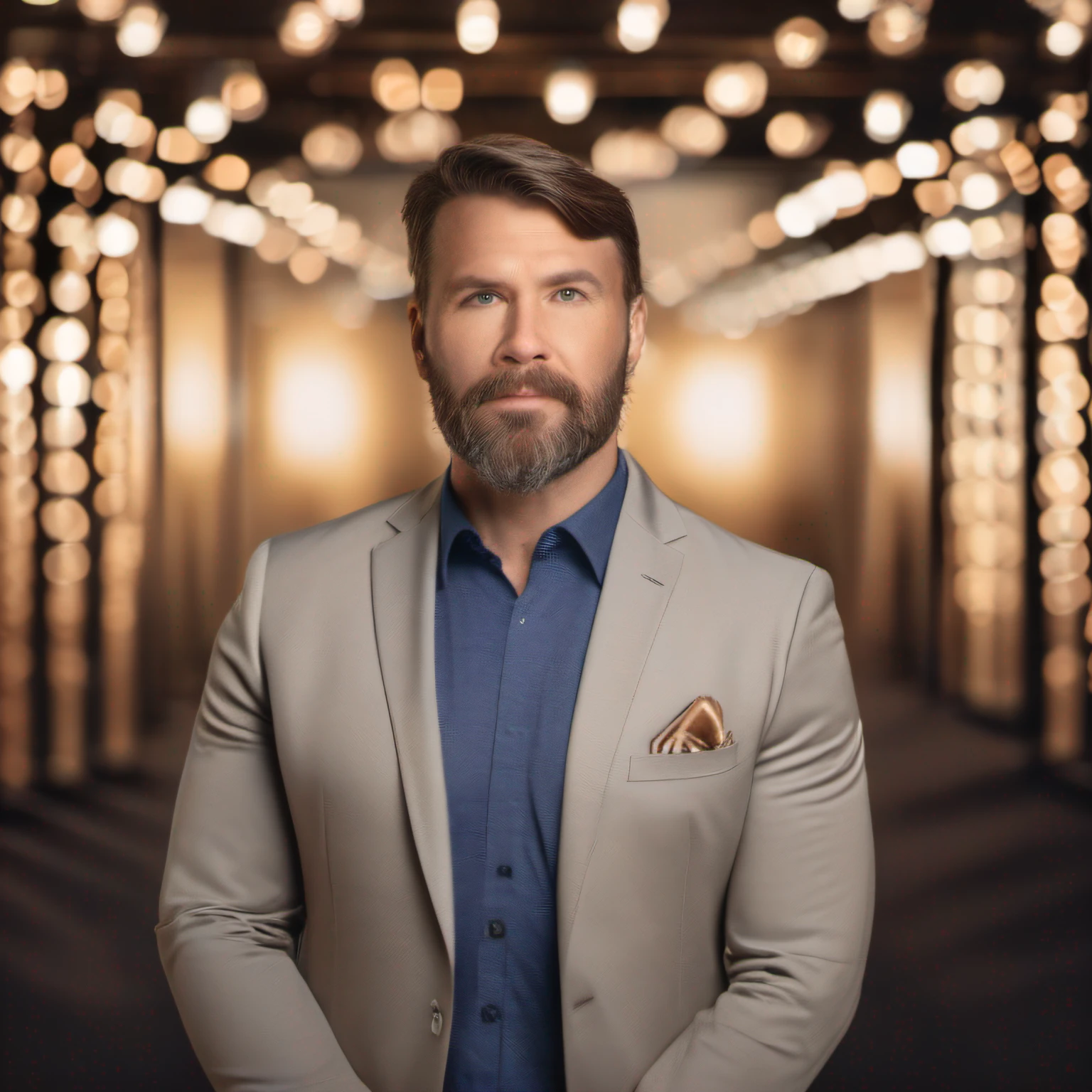 raw ((8k)) Linkedin professional upper body photo of a man in a suit with studio lighting, bokeh, corporate portrait headshot photograph best corporate photo winner, meticulous detail, hyperrealistic, centered uncropped symmetrical beautifull