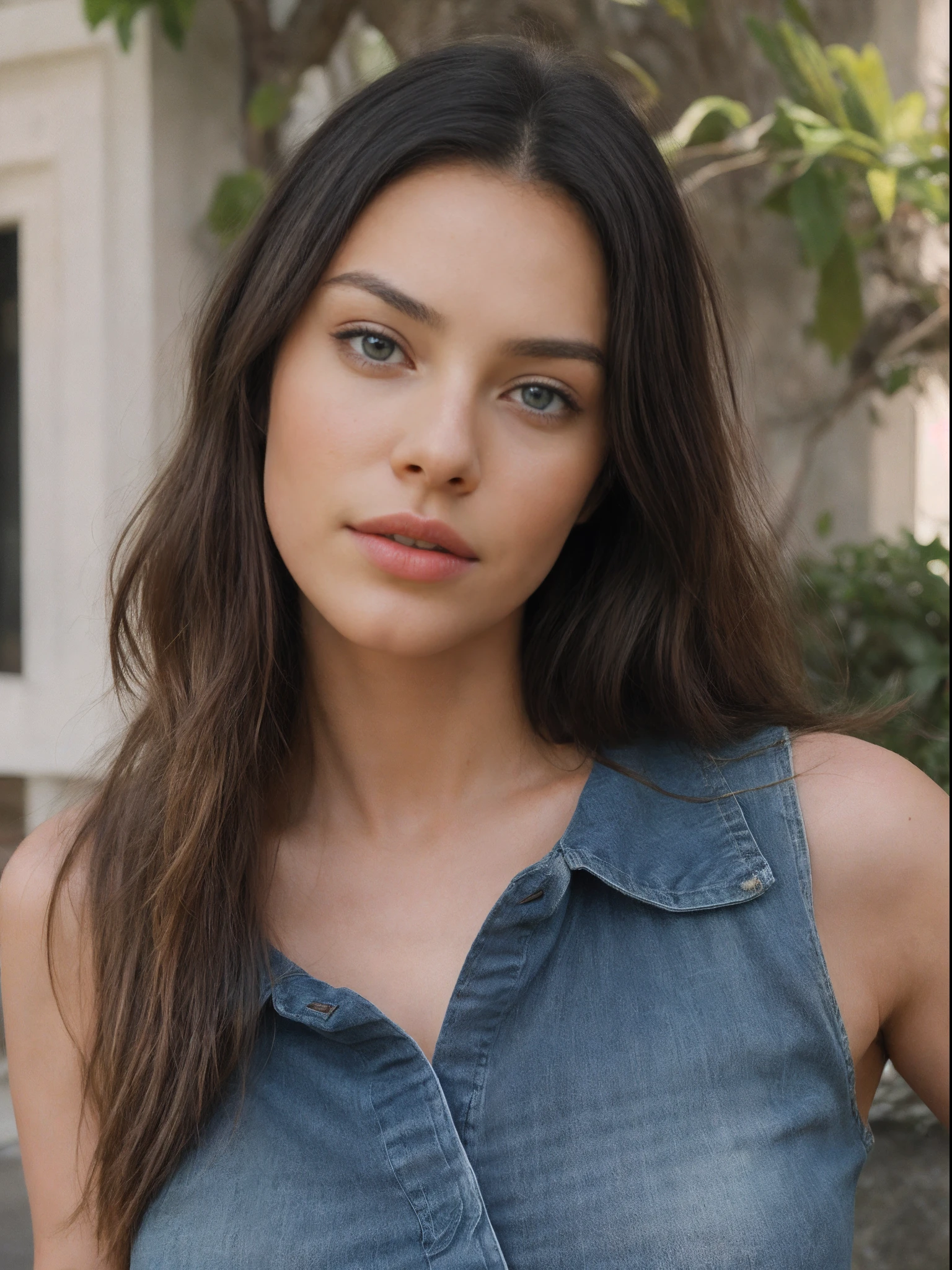 /imagine prompt: "Uma bela modelo inglesa usando jeans. She's standing, com uma postura realista, expressing confidence and elegance. His blue eyes are realistic, brilhantes e expressivos, conveying a sense of depth and emotion. His face is realistic, with smooth strokes and delicate contours, destacando sua beleza natural. Your skin is portrayed realistically, com textura, tones and nuances that faithfully reproduce the appearance of human skin. The scenario is realistic, com cada detalhe cuidadosamente representado, Whether in a photo studio or in an outdoor setting, Creating an authentic and immersive atmosphere. The lighting is carefully adjusted to highlight the facial features of the model and create realistic shadows. The details of the jeans look are precise, mostrando os diferentes tons de azul e a textura do tecido. The model's long blonde hair is depicted with individualized strands and a natural shine. The environment around the model is richly detailed, seja com elementos urbanos modernos, such as busy buildings and streets, ou em uma paisagem natural, with trees, Flowers and blue sky. The image is so vivid and realistic that it feels like we can touch and feel every element present. The visual quality is comparable to film productions, with the highest possible resolution, seja em 8k ou 16k, to capture every detail with extreme precision. The lighting effects used are inspired by cinematic techniques, com sombras suaves e realistas, creating a sense of depth and dimension. The framing of the scene is carefully planned, following the principles of cinematography, with a harmonious and balanced composition. The image conveys the feeling of being present in the moment, as if we were watching a scene from a movie in high quality. To achieve this level of realism, Advanced rendering and post-production techniques were used, ensuring an impressive and detailed visual representation