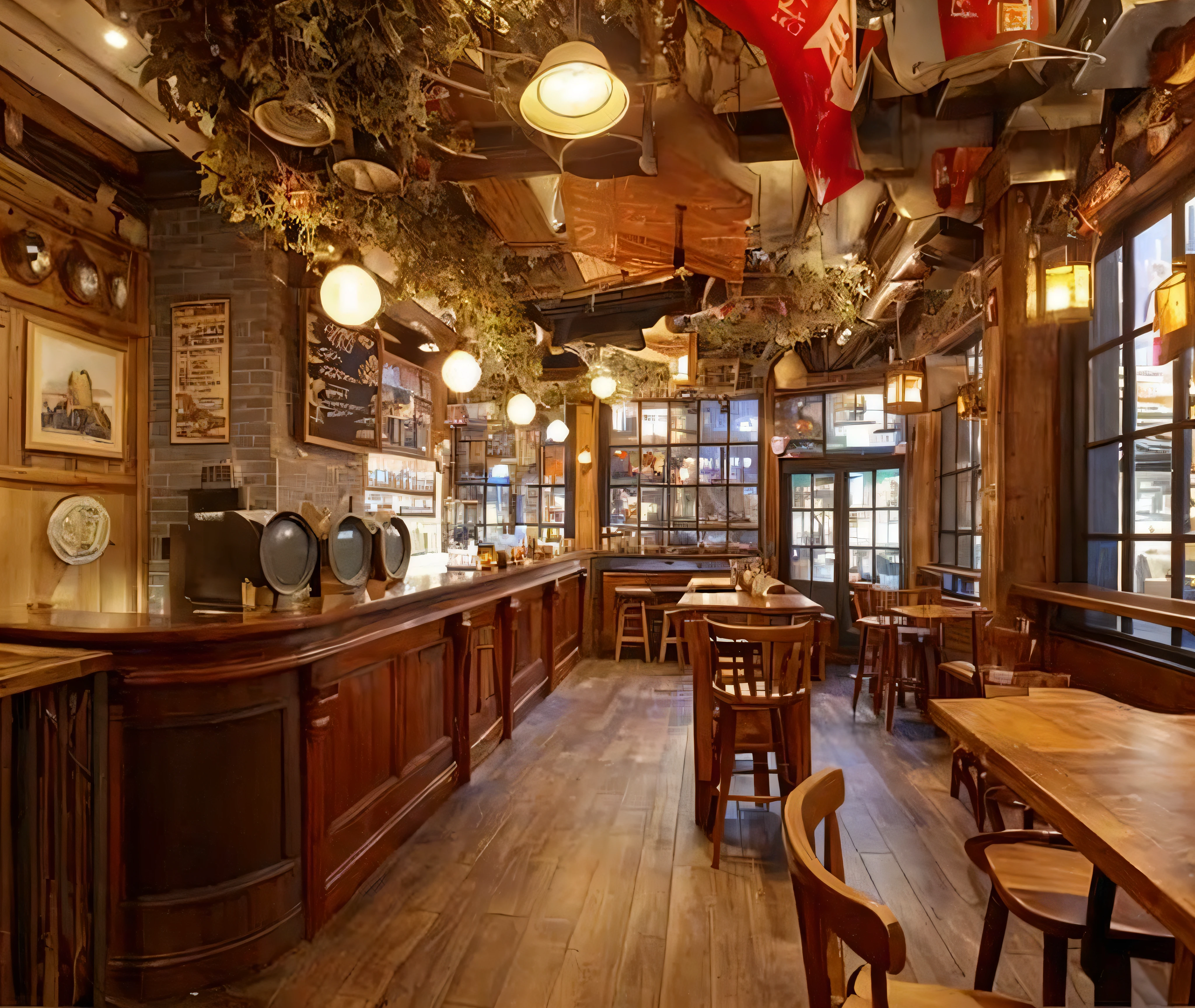 arafed bar with a blue counter and wooden chairs, cosy atmosphere, restaurant interior photography, great textures and lighting, but very good looking”, bar, inside a bar, pleasant cozy atmosphere, cozy atmosphere, great atmosphere, comfy ambience, by Nick Fudge, by Joe Bowler, edited, immaculately detailed, retro stylised, nostalgic atmosphere