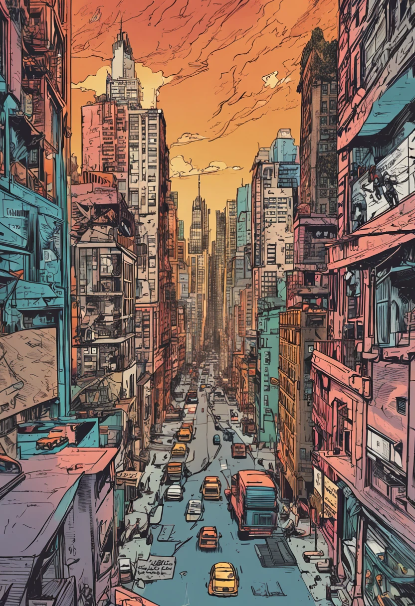 Tocha humana, voando pela cidade, em chamas, noite, Buildings in New York, Fantastic Four symbol on the chest, arms close to the body, voando, em chamas
