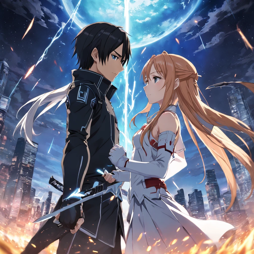 Anime Asuna e Kirito, Foto realista, Anime realista, Asuna, Kirito