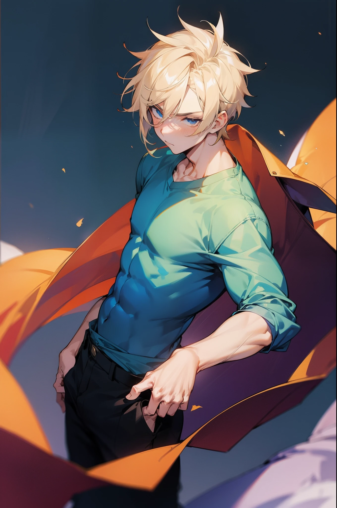 (1boy,masculino),Menino de anime musculoso