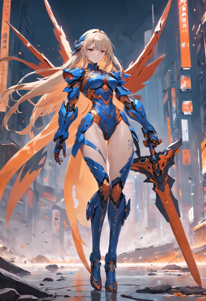 a close up of a person in a costume with a sword, full body concept, full body concept art, detailed full body concept art, ( ( concept art of character ) ), female mecha, senior concept artist, beautiful full-body concept art, interesting character design, full body action concept art, skin concept, inspired by the senior character artist, Feng Zhu concept art