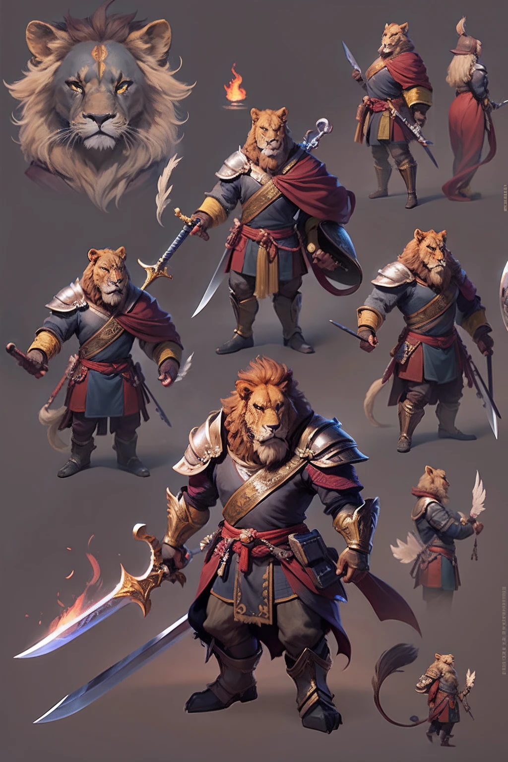 Game character design,Heads and tails,(anthropomorphic turtle),(Lion warriors:1.4),Sword and shield,a tall body,Stout limbs,disdain,ran,tosen,The long hairs of the flame fluttered in the wind,combats,Dynamic lines,Dimly lit battlefield,Ruined castle,(stereoscopic perspective:1.4),Works of masters,super-fine,4K分辨率,high qulity,电影灯光,High picture detail,Detailed pubic hair,Epic shooting,Clearly focused hair,Detailed hair depiction,acurate