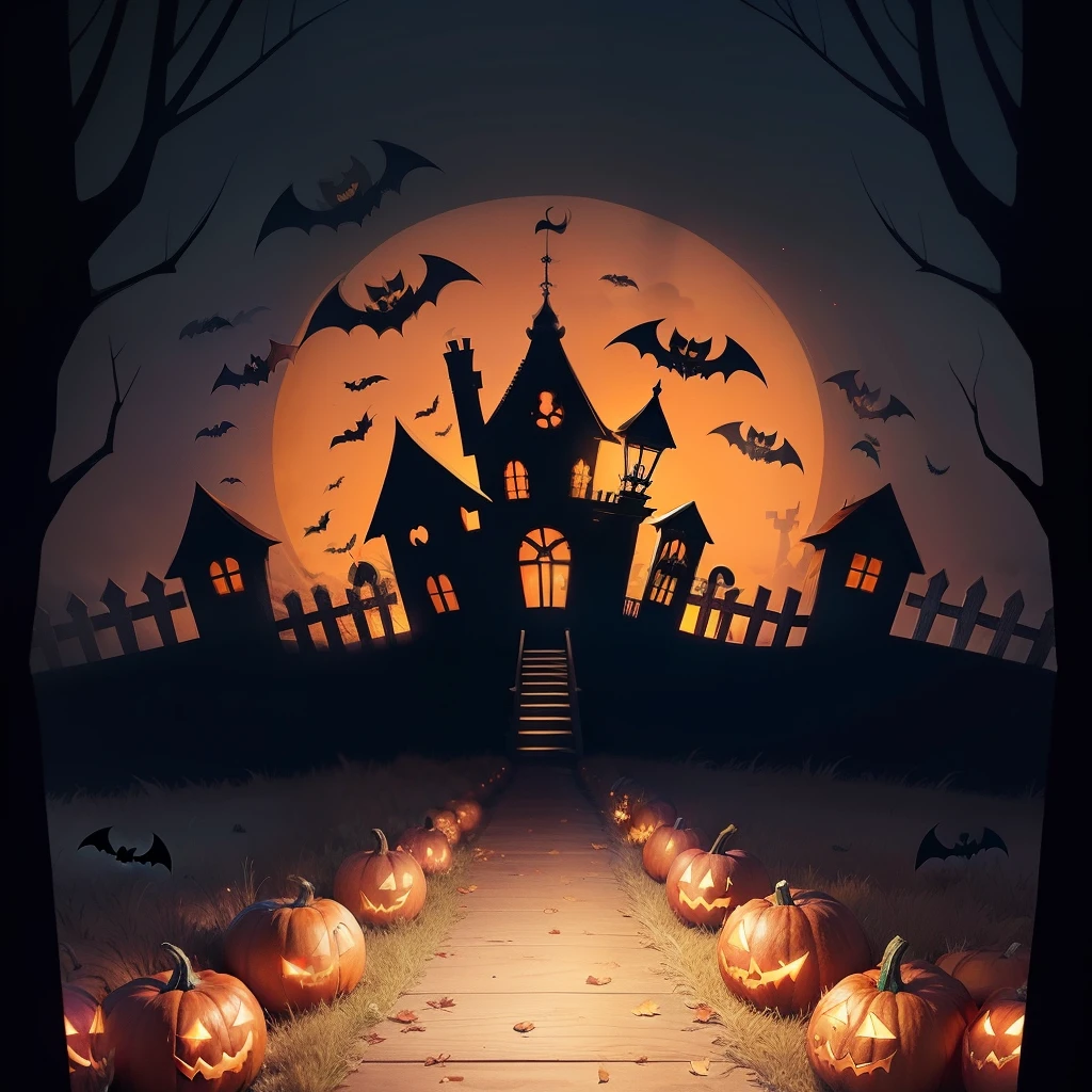 Halloween background，Suitable for photo shoots or parties