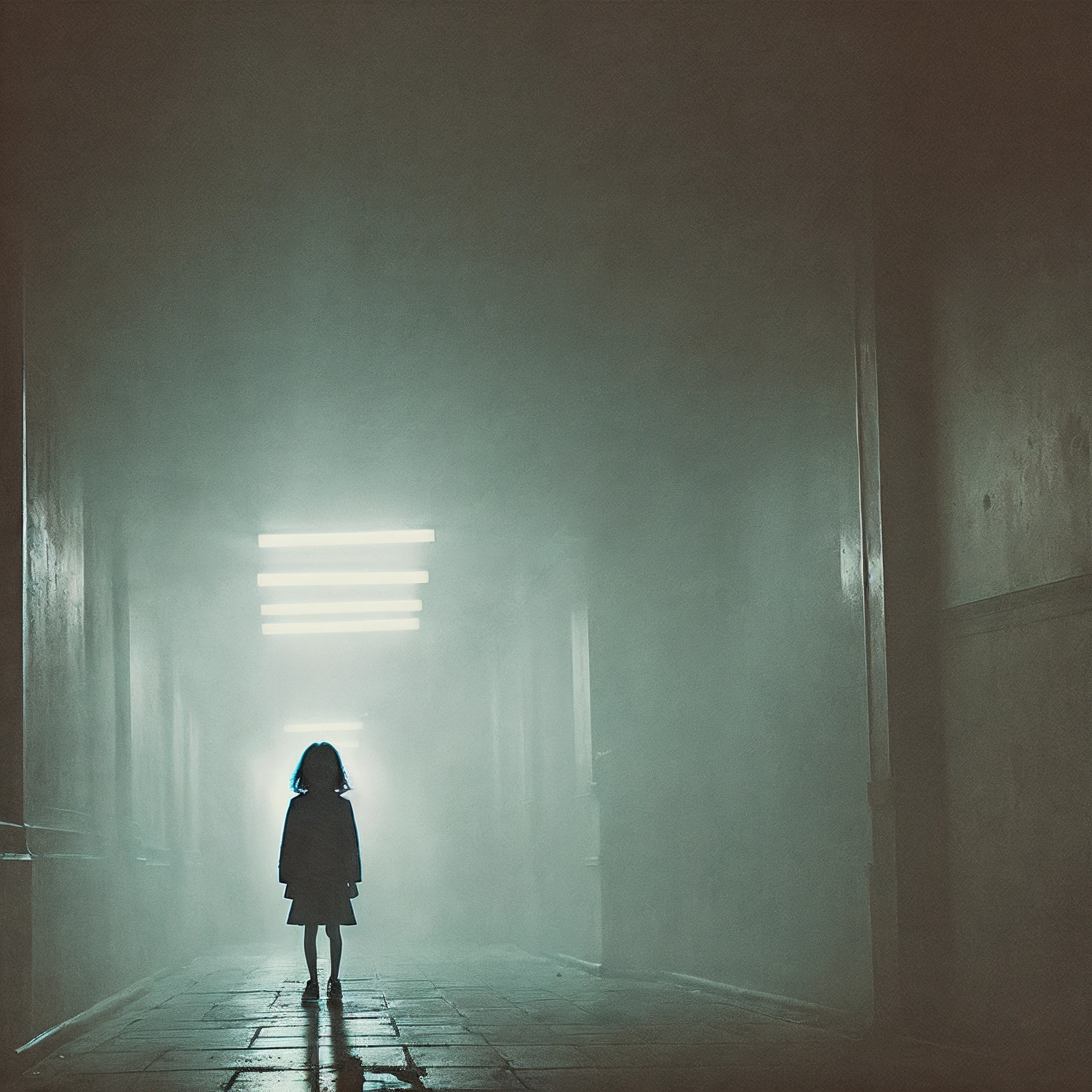 Zombie walking on street at night , dynamic lighting, photorealistic, trends in the art station, stunning visuals, nebulous, creative, cinematic, ultra detailed, atmospheric, ambient lighting, scary art, bad quality, heavy film grain, desaturated, dark tones, horror, terror, nightmares,