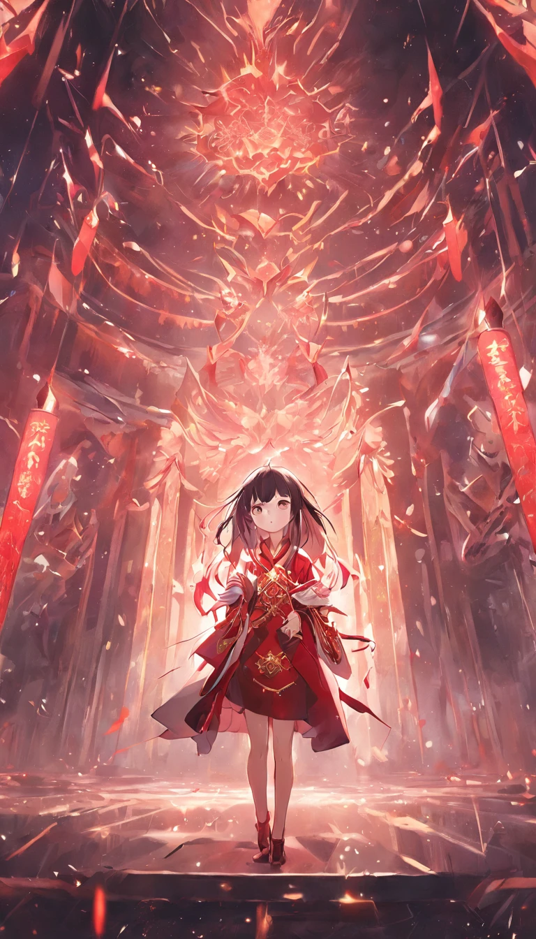 32K(tmasterpiece,k hd,hyper HD,32K)short detailed hair,Gold jewelry area in the back room,Flame Girl ,Yao Lang protector (realisticlying:1.4),Python pattern robe, red-pink tiara,Snowflakes fluttering,The background is pure,Hold your head high,Be proud,The nostrils look at people, A high resolution, the detail, RAW photogr, Sharp Re, Nikon D850 Film Stock Photo by Jefferies Lee 4 Kodak Portra 400 Camera F1.6 shots, Rich colors, ultra-realistic vivid textures, Dramatic lighting, Unreal Engine Art Station Trend, cinestir 800,Hold your head high,Be proud,The nostrils look at people