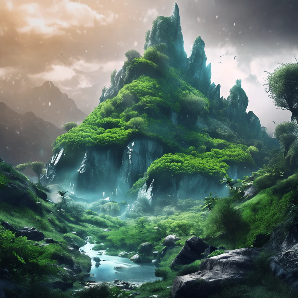 Best quality, Masterpiece, green oasis in snow land, high snow mountains, high resolution, (photograph realistic:1.4), surrealism, Dream-like,fusionart, Shadowdancer, shadow magic, darkness control, stealth, shadowstep, umbral spells, hidden blade,