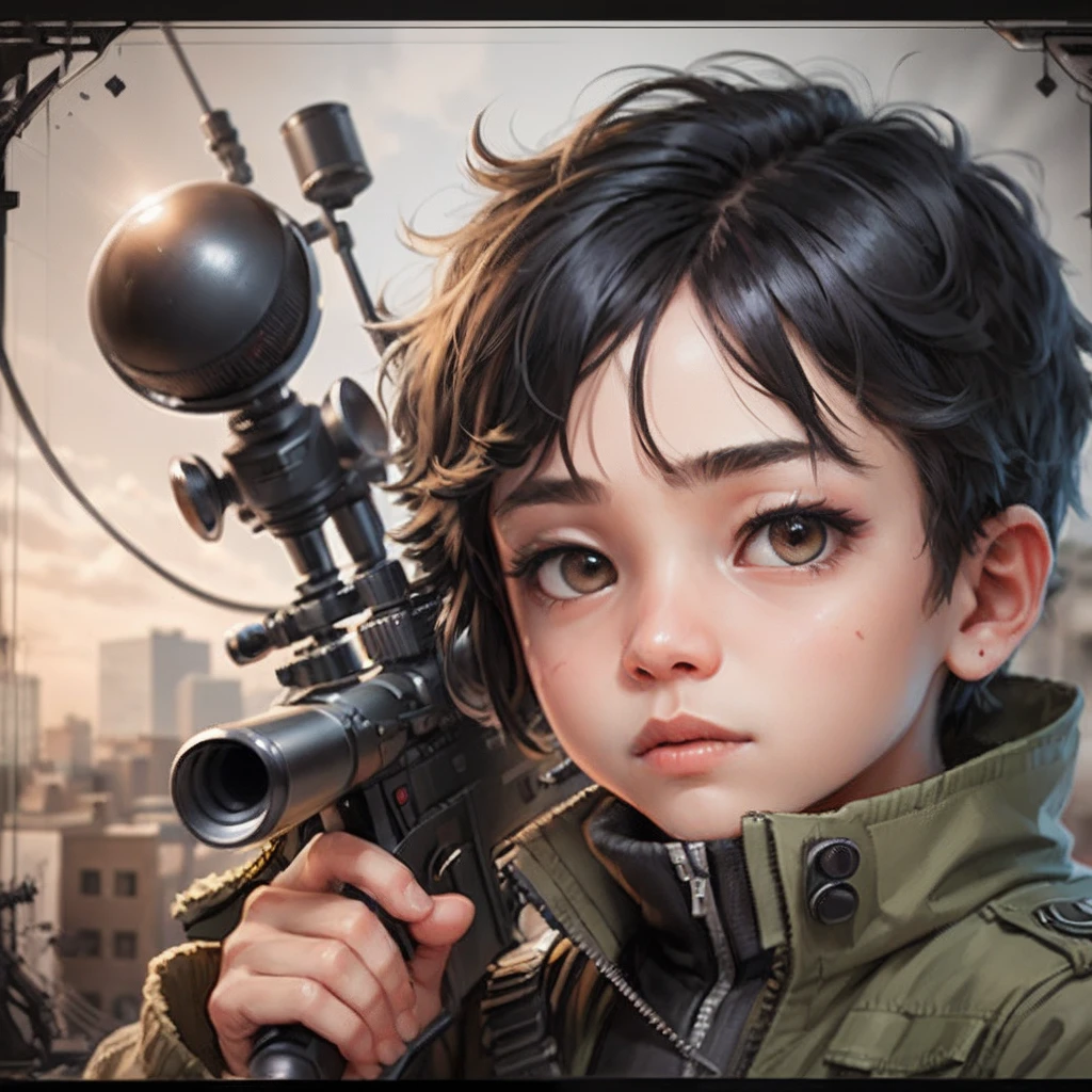 potrait,handsome,a sniper style,,black hair --auto --s2