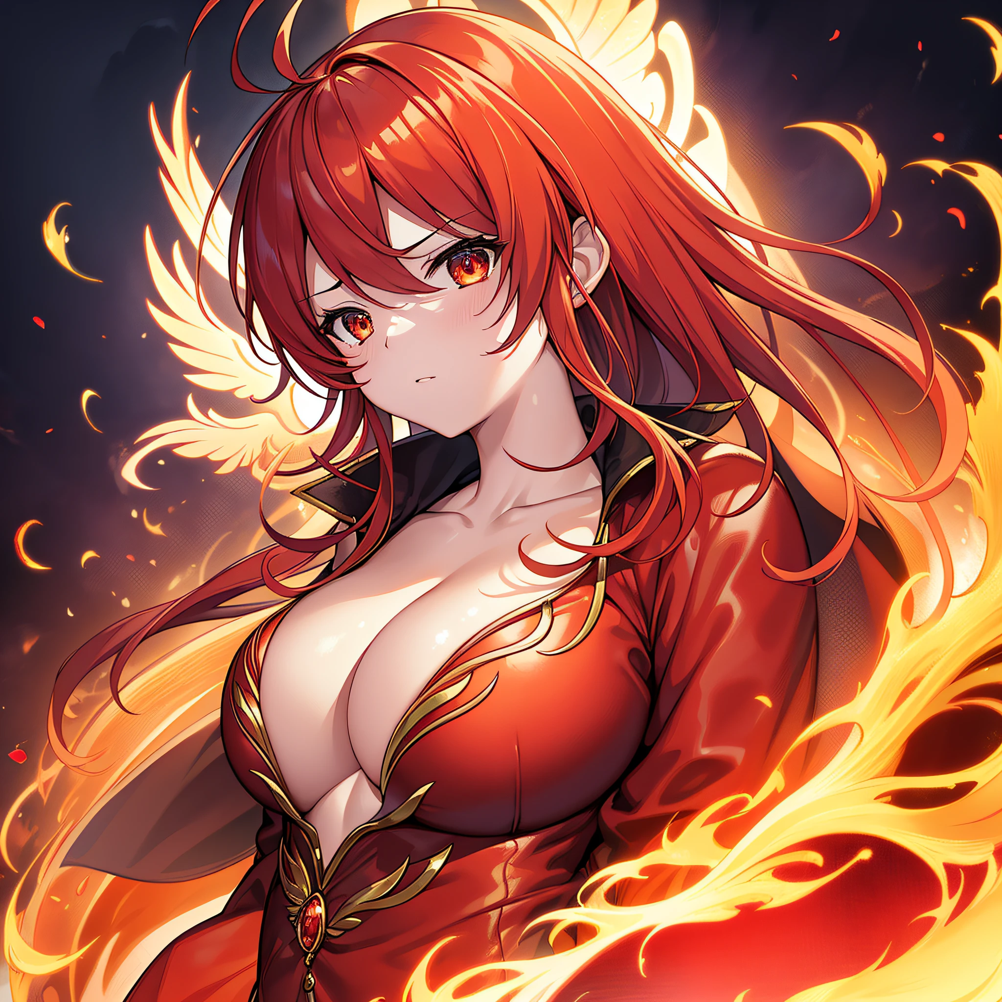masterpiece++、top-quality++、ultra-definition++、ultra-definition++、4K++、8K++、From Side、(Background Focus)++、Woman in sexy clothes、Cast a spell of a giant Suzaku with red wings wearing flames that destroy cities、Bursting chest szakrune with red wings engulfed in flames、The magic of Suzaku on the chest with red wings engulfed in flames、Busty Suzaku with red wings wearing flames is flying overhead、Suzaku Sorceress with a huge chest with red wings engulfed in flames、Suzaku goddess with huge chest with red wings engulfed in flames、detailed fantasy art、Fantasy Art Style、Blake Big Suzaku Witch with Red Wings Wearing Beautiful Ancient Flame、Bursting breasted queen Suzaku with red wings engulfed in flames、Fantasy Art Behans、Beautiful Big Flapping Suzaku Magician、Busty Suzaku magician with red wings wearing beautiful flames、Fragment of busty Suzaku with red wings wearing shiny floating flame、Suzaku's magic circle with red wings engulfed in flames、 Suzaku sparks on the chest with red wings wearing dazzling flames、Suzaku chain of bursting chest with red wings engulfed in flames、Suzaku's chest burst with red wings engulfed in flames、Wind-blown hair of busty Suzaku with red wings wearing flames、Blake Isekai Beautiful、Suzaku crown on bursting chest with red wings engulfed in flames、Detailed clothing、Mischievous aura、Bewitching face、Tall body、Mature body、Seductive body、爆乳、detailed beautiful faces、detailed shiny eyes、Detailed skin、full bodyBREAK、detaileds、realisitic、Highly detailed digital art in 4K、octan render、bio luminescent、BREAK8K Resolution Concept Art、真实感、Studio Map、masterpiece、top-quality、Official art、illustratio、ligne claire、(Cool_Color)、perfect-composition、absurderes、Fantasia、Focused、thirds rule
