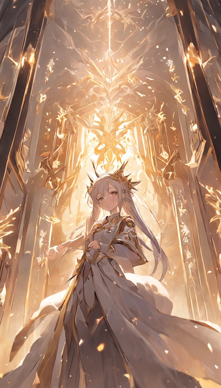 32K（tmasterpiece，k hd，hyper HD，32K）short detailed hair，Gold jewelry area in the back room，Flame Girl ，Yao Lang protector （realisticlying：1.4），Python pattern robe, gold-silver tiara，Snowflakes fluttering，The background is pure，Hold your head high，Be proud，The nostrils look at people， A high resolution， the detail， RAW photogr， Sharp Re， Nikon D850 Film Stock Photo by Jefferies Lee 4 Kodak Portra 400 Camera F1.6 shots, Rich colors, ultra-realistic vivid textures, Dramatic lighting, Unreal Engine Art Station Trend, cinestir 800，Hold your head high，Be proud，The nostrils look at people