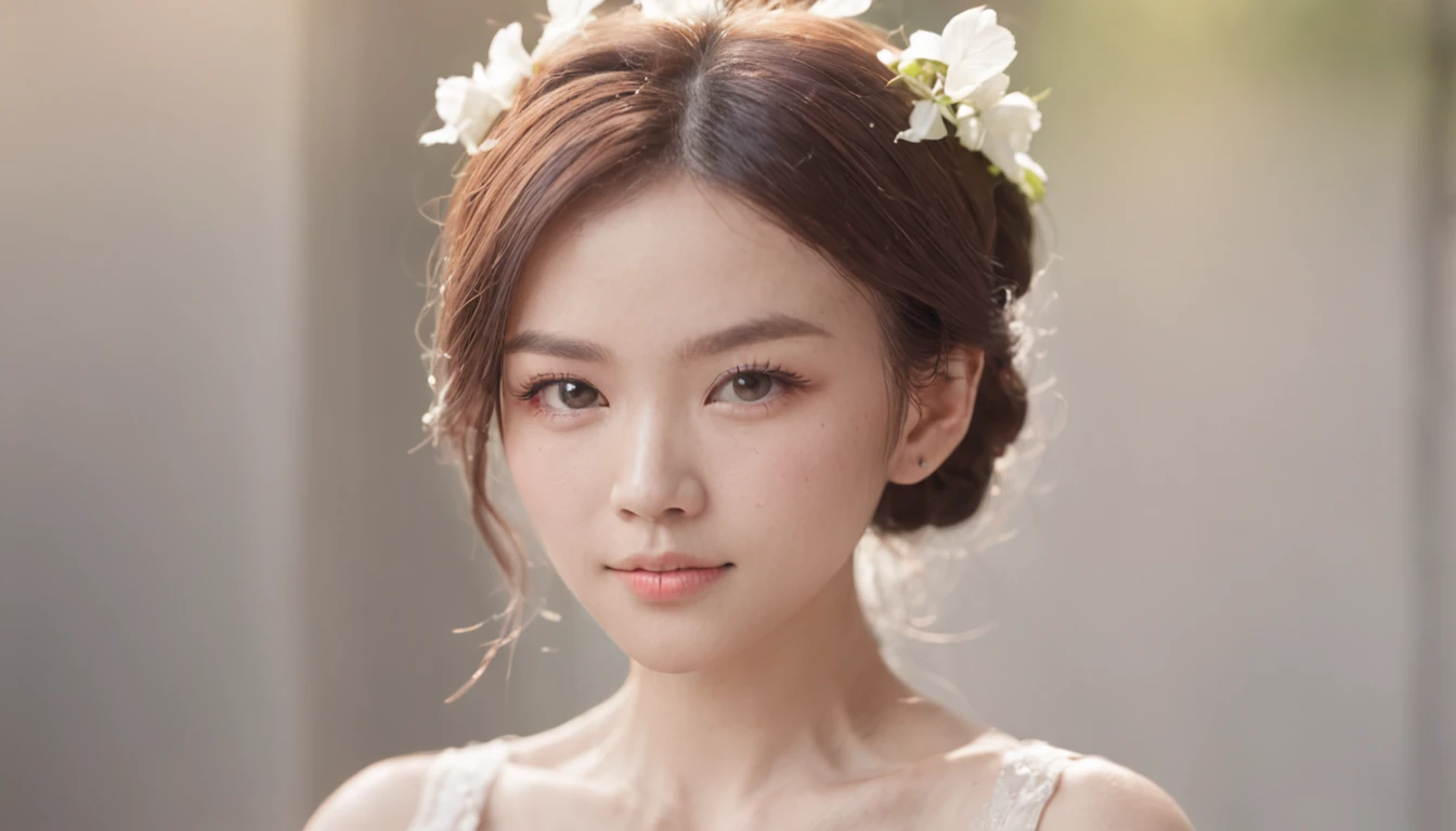 primitive, 1girll, Colorful, Full body shot, (Masterpiece, Best quality), (Detailed skin:1.3, Detailed face:1.3), Digital SLR, Realistic, view the viewer, Sharp focus, Delicate, pastelcolor, Cinematic lighting, Chinese woman, Bright light:1.3, high light:1.3, High brightness, clean scene, Neatness, Clear skin, underdressing