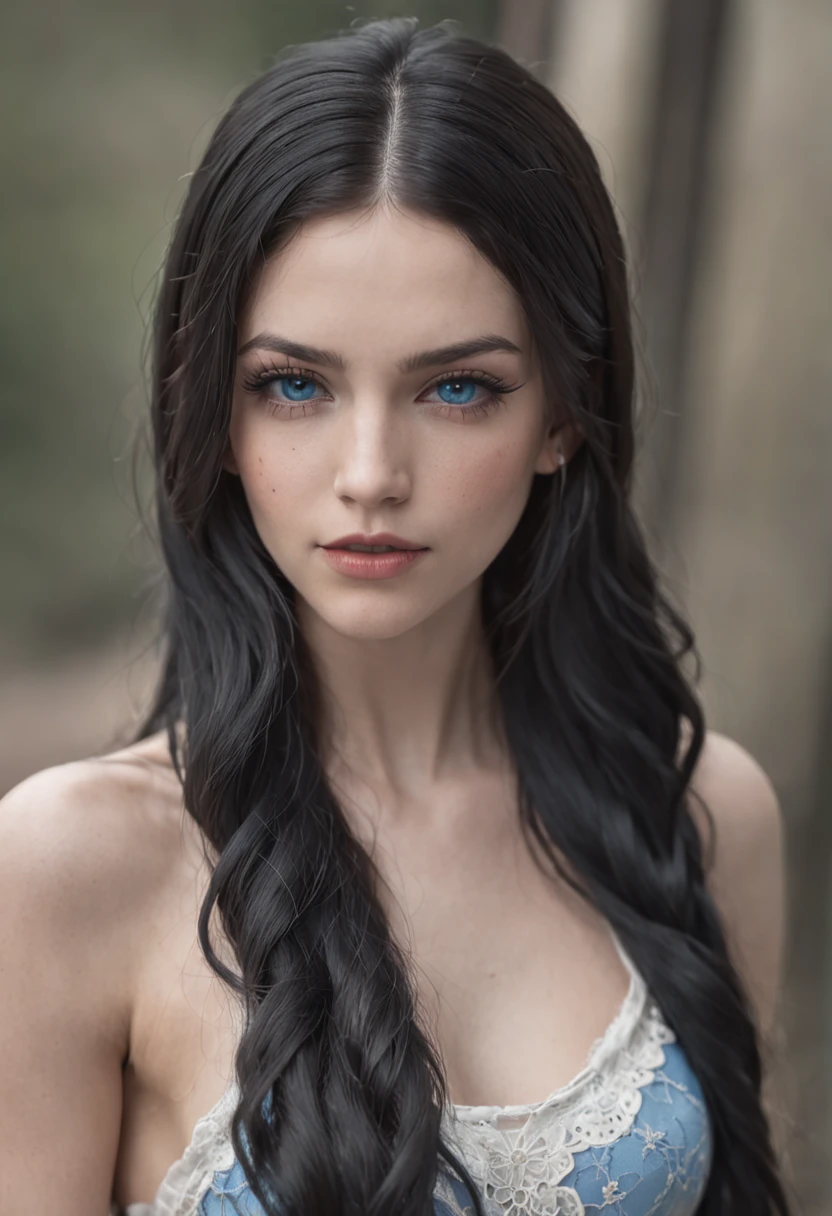 an extremely beautiful Latina girl at a party, big lips, blue eyes (white crop top:1.2), small breast, black and blue leather, tattoo, hyper detailed, ultra sharp, long black hair in braids, 8k, (insanely detailed:1.5), full body photograph, 20 megapixel, canon eos r3, detailed skin, pale skin