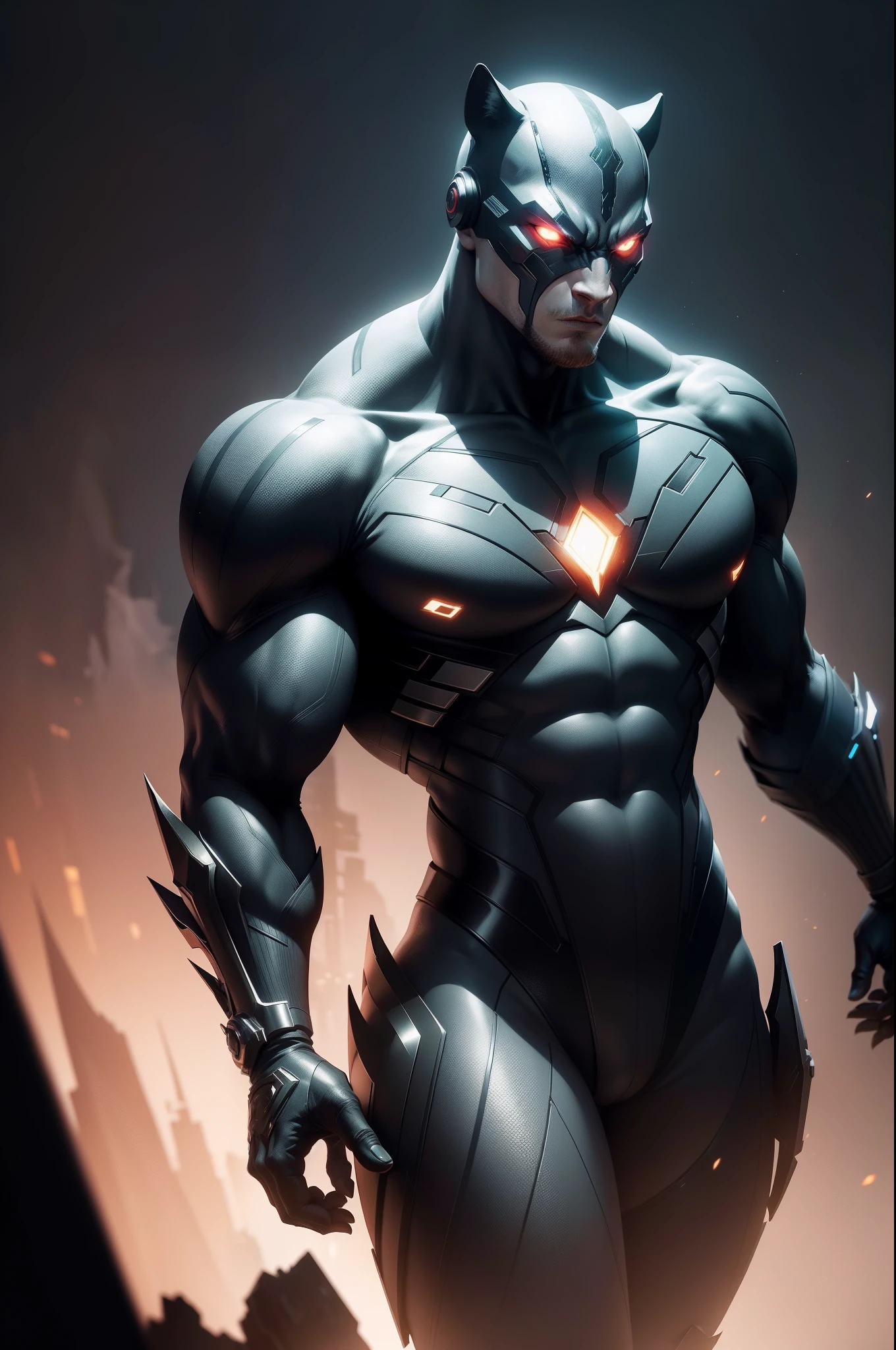 (Best Quality), ((Masterpiece), (Detail: 1.4), 3D, A batman beyond with a cape and mask, HDR (High Dynamic Range),extremely muscular man, face under batman mask , High Contrast, large biceps, well built muscular body sharp features, Ray Graphics by Clothing, On A Lunar Station, Ships Can Be Seen Through The Large Window, Satin Apparel, Ray Tracing, NVIDIA RTX, Super-Resolution, Unreal 5, Subsurface Scattering, PBR Textures,  Post-Processing, Anisotropic Filtering, Depth of Field, Maximum Sharpness and Sharpening, Multilayer Textures, Albedo and Enhancement Maps, Surface Shading, Accurate simulation of dark-material interactions, perfect proportions, Octane Render, Two-color red black darkness, large aperture, low ISO, white balance, rule of thirds, 8K RAW,