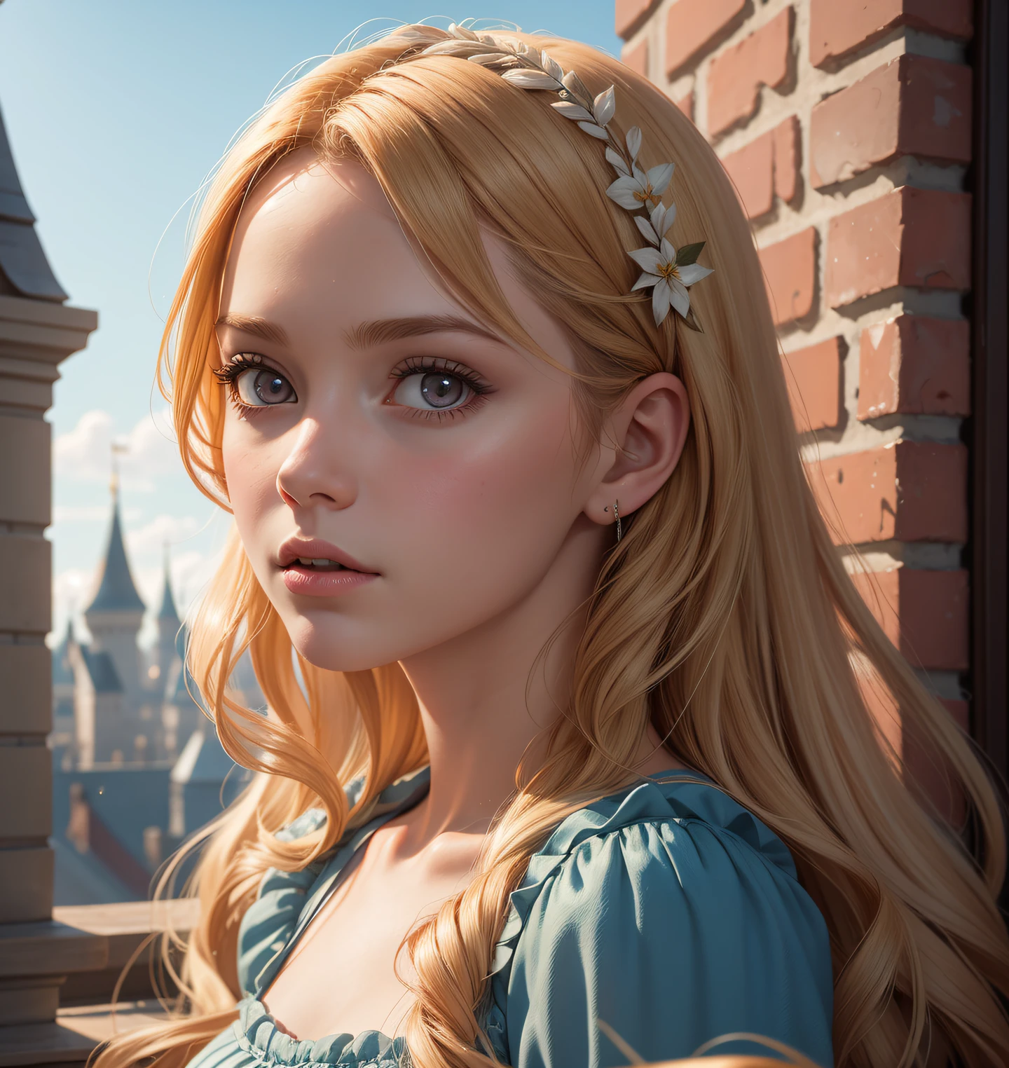 masterpiece, rapunzel \(disney\), (1girl:1.1), (extremely detailed:1.2), super hd, 8k, (intrincate details:0.8), hyper realistic, professional photo, exceptional,