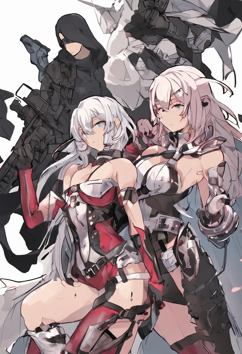 1girl, ahoge, arm_strap, armpits, bangs, bare_shoulders, belt, bikini, black_belt, black_bikini, black_gloves, blush, breasts, buckle, choker, fingerless_gloves, gloves, hair_between_eyes, jeanne_d'arc_\(alter\)_\(fate\), jeanne_d'arc_\(fate\),