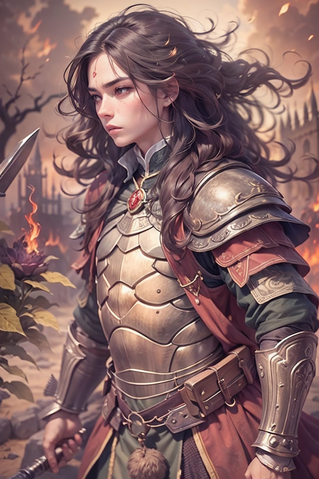 (anthropomorphic turtle),(rabbit warrior:1.4),coda,a tall body,Stout limbs,disdain,ran,tosen,The long hairs of the flame fluttered in the wind,combats,Dynamic lines,Dimly lit battlefield,Ruined castle,(stereoscopic perspective:1.4),Works of masters,super-fine,4K分辨率,high qulity,电影灯光,High picture detail,Detailed pubic hair,Epic shooting,Clearly focused hair,Detailed hair depiction,acurate