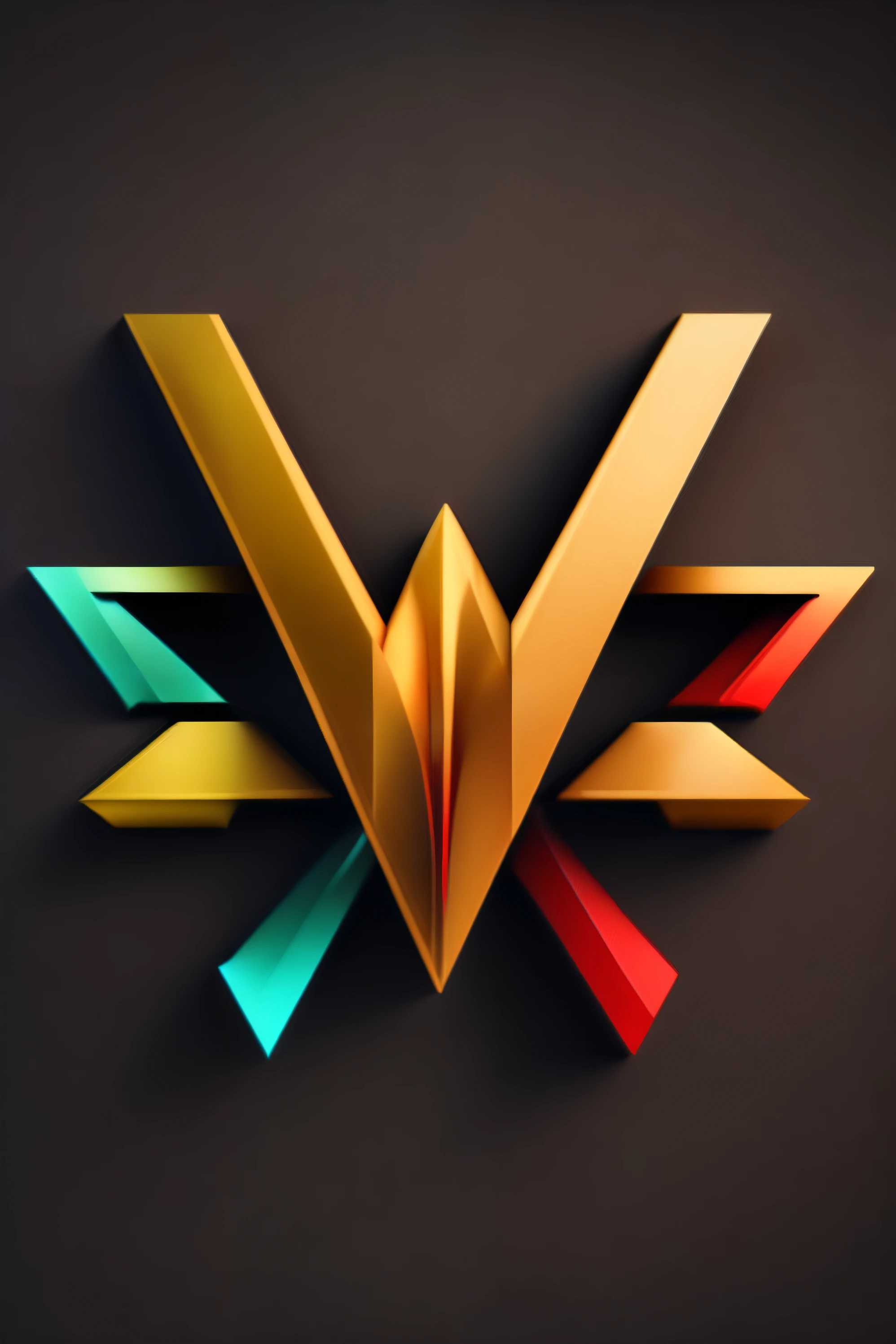 logotipo em forma de V