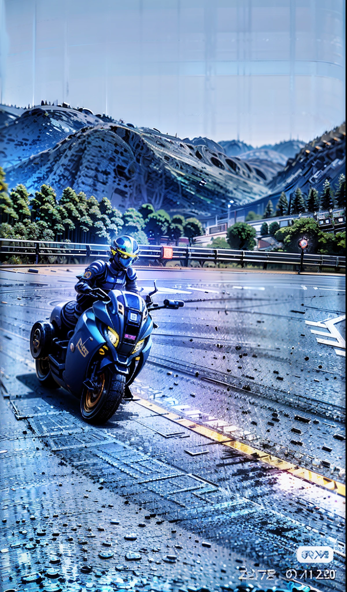 arafed man in a helmet and protective gear on a motorcycle, point of view of visor wearer, helmet on face, wearing helmet, reflection of phone in visor, wearing a round helmet, beautiful blue armet helmet, wearing a helmet, motorcycle helmet, holding helmet, helmet visor smashed, snout under visor, without helmet, modern helmet