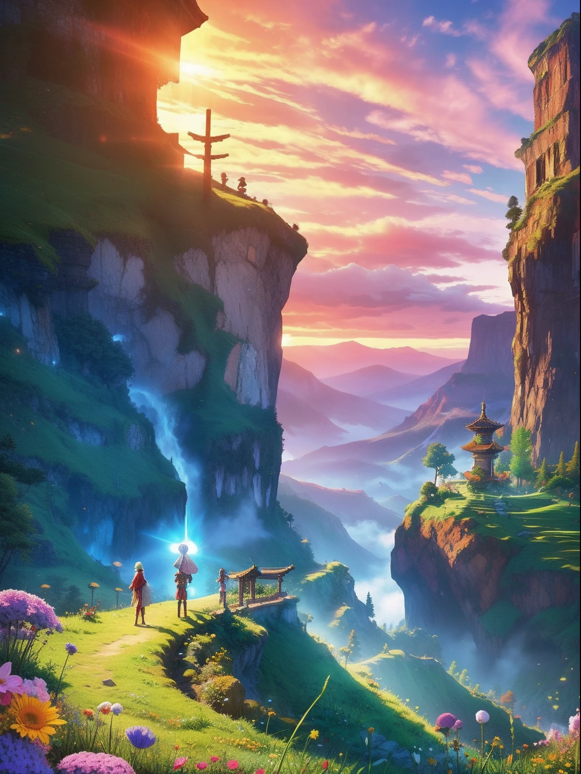 16-bit pixel art，game scenes，Game characters，dragon quest，pixel game