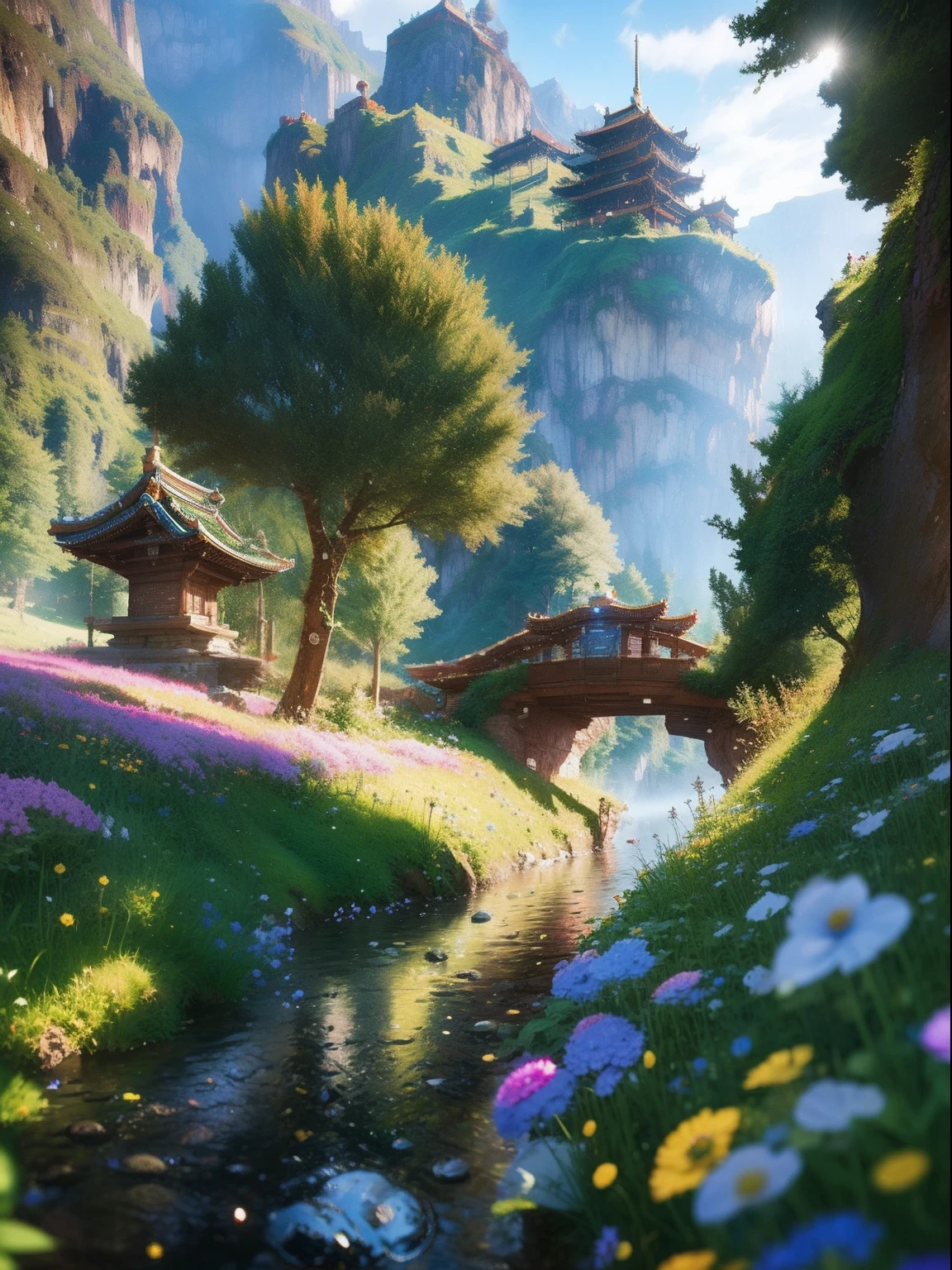 16-bit pixel art,game scenes,Game characters,dragon quest,pixel game