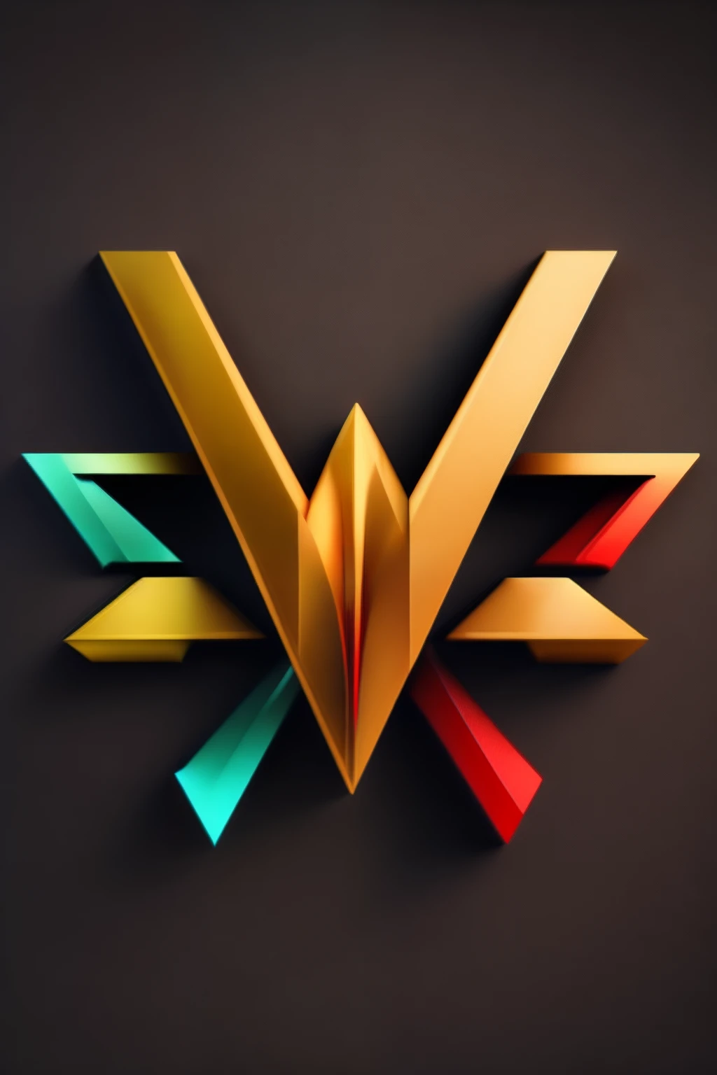logotipo em forma de V