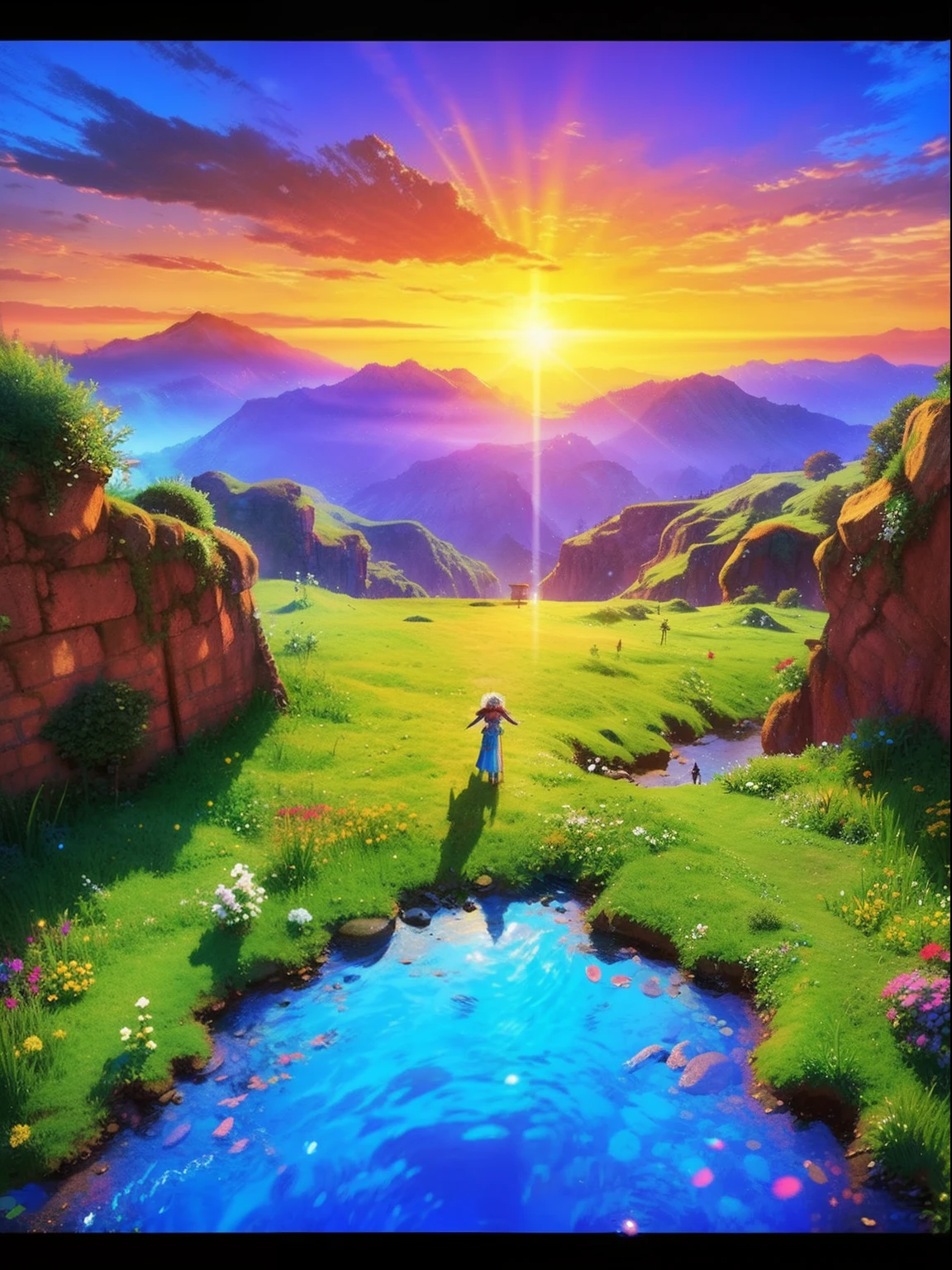 16-bit pixel art,game scenes,Game characters,dragon quest,pixel game