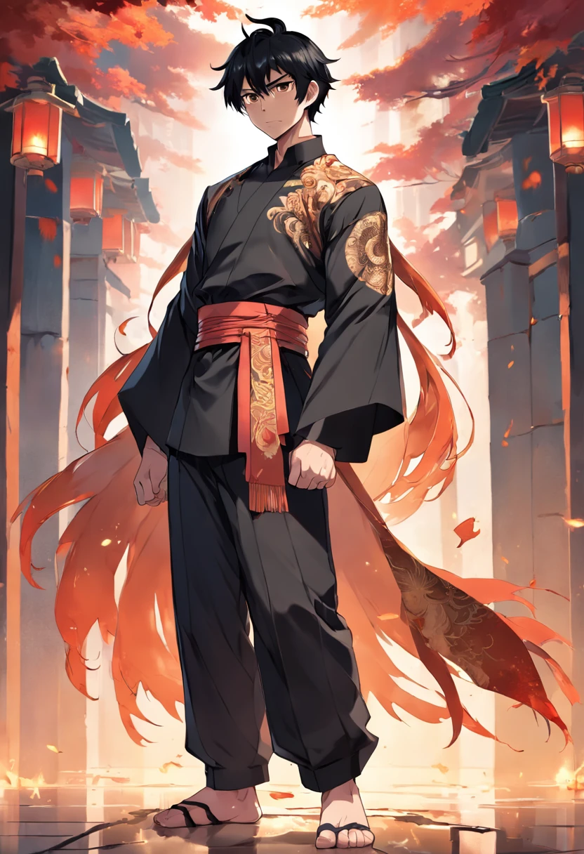 1 man, character sheet, concept art, full body, adult man, black umbre haired, Filipino barong tagalog