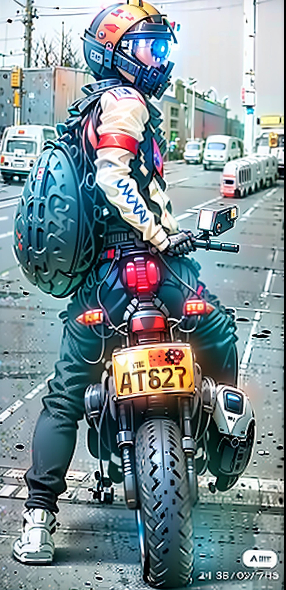 arafed man in a helmet and protective gear on a motorcycle, point of view of visor wearer, helmet on face, wearing helmet, reflection of phone in visor, wearing a round helmet, beautiful blue armet helmet, wearing a helmet, motorcycle helmet, holding helmet, helmet visor smashed, snout under visor, without helmet, modern helmet