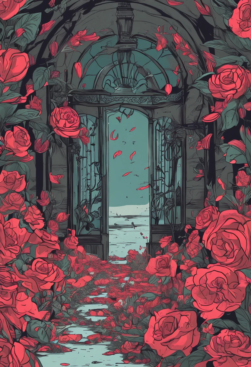 A flower blooms in blood,Blood nourishes its soil,It is bathed in darkness,Blossom with its unique beauty and mystery,It tells its own story。