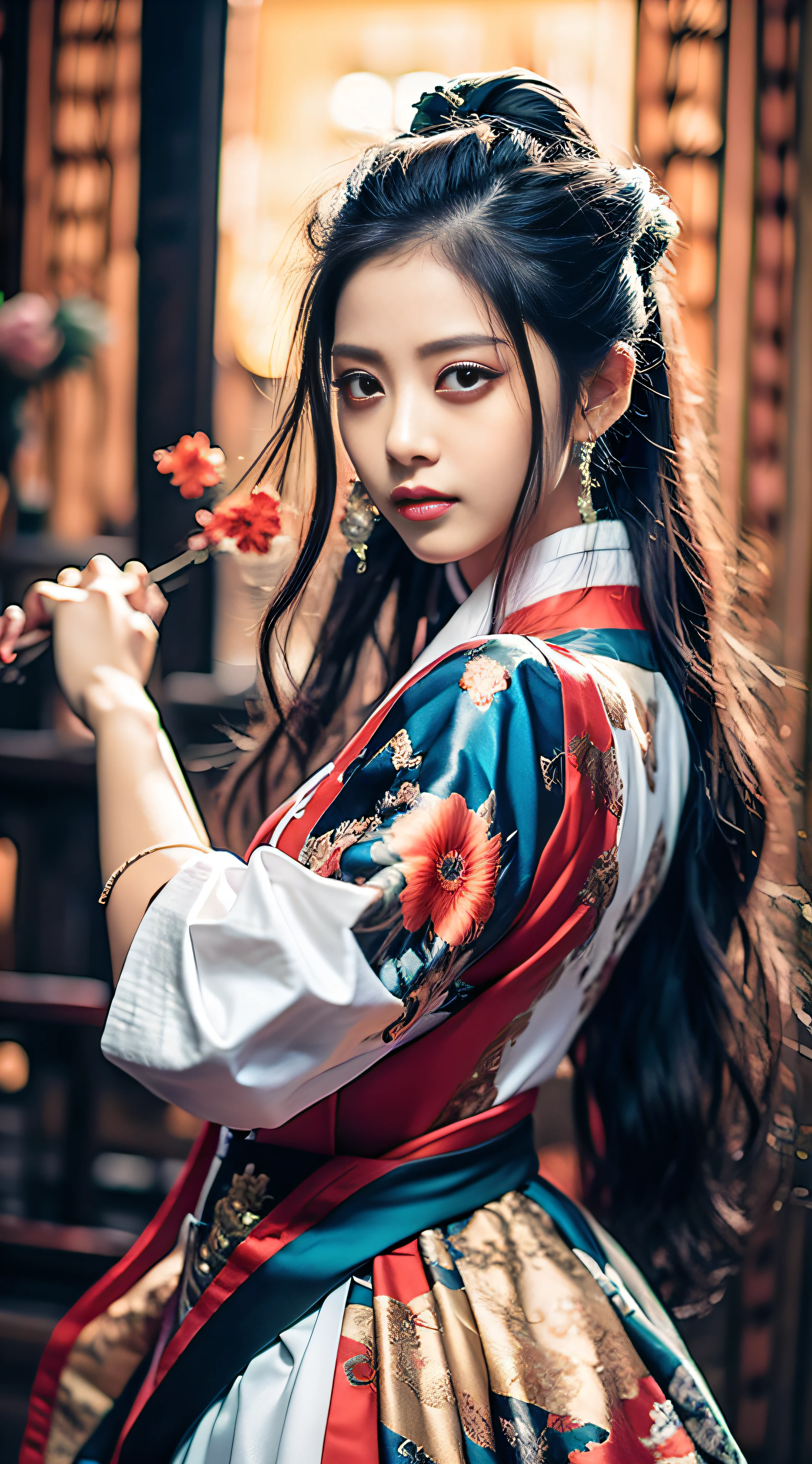 masterpiece, best quality, wuxia 1girl