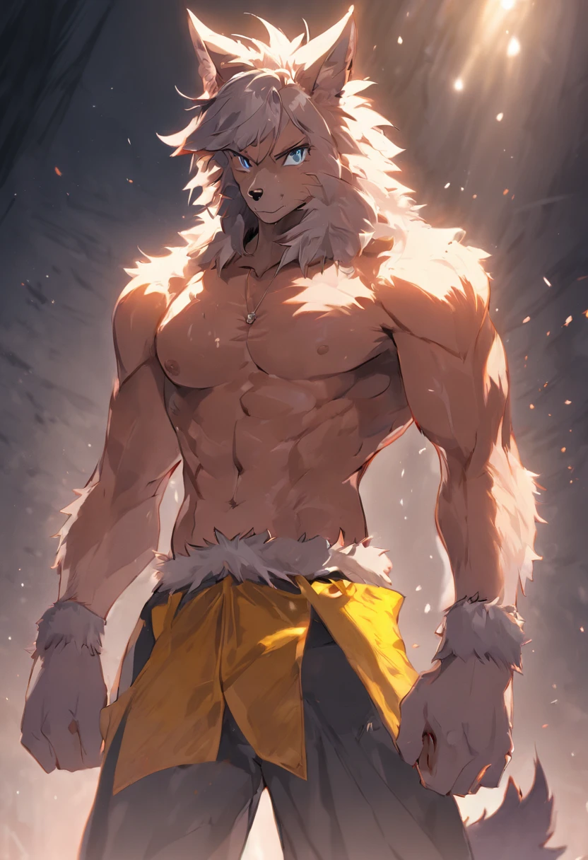 (masterpiece, Best quality:1.2), otter boy, erected penis, body covered with fur, Anime style,sexual,horny,very muscular,full height,veiny massive muscles, very long ginger hair,freckles on face,green eyes,defined muscles,wet body from sweat,sharp focus, young , friendly,Angel wings, stands high