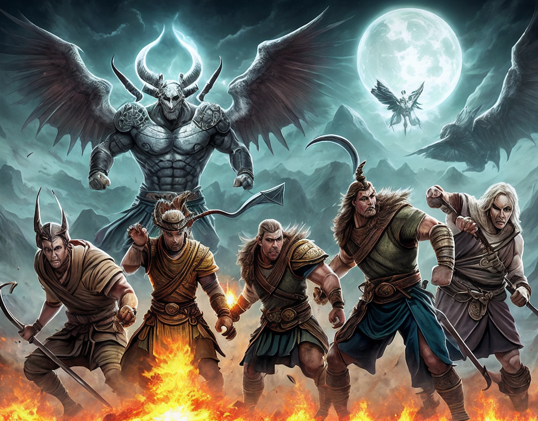 Fight alone against the gods and demons