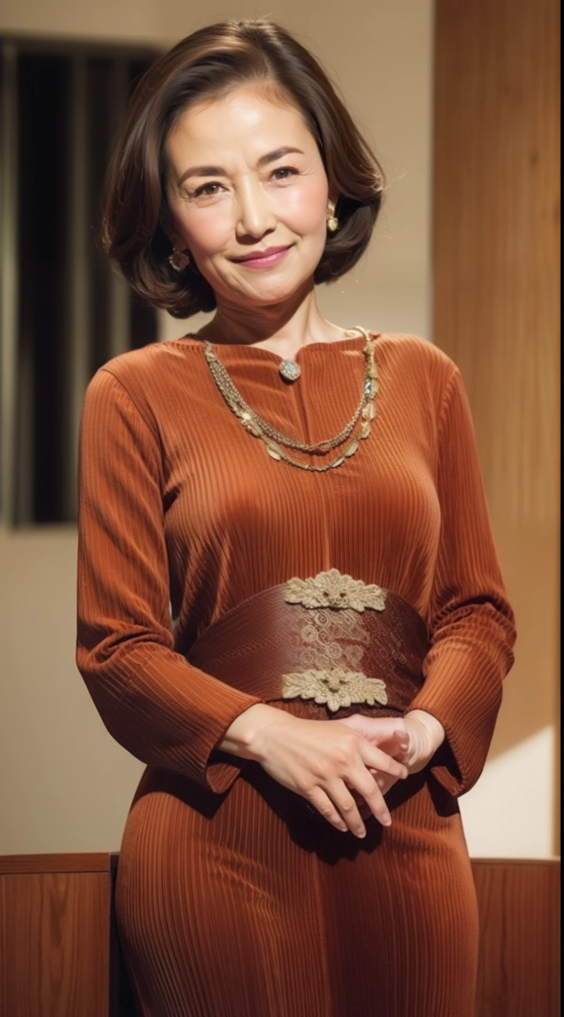 A MILF, politician, up of face, 90 years old,