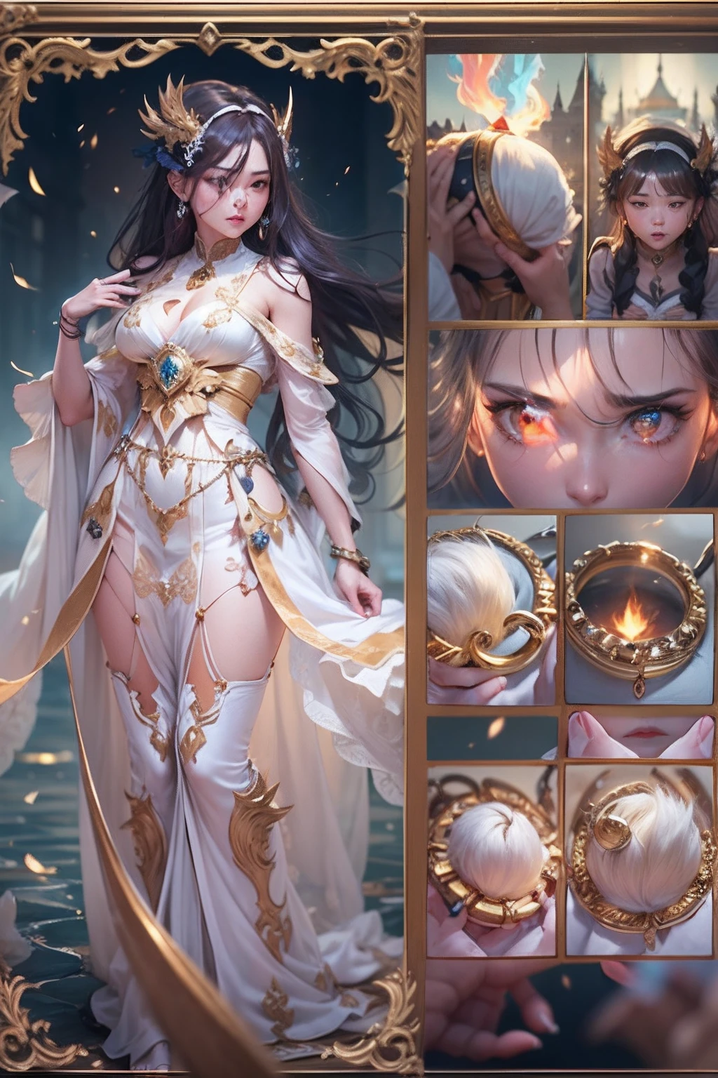 (Magic rings:1.4),Super rich detail,(stereoscopic perspective:1.4),Works of masters,super-fine,4K分辨率,high qulity,电影灯光,High picture detail,Detailed pubic hair,Epic shooting,Clearly focused hair,Detailed hair depiction,acurate