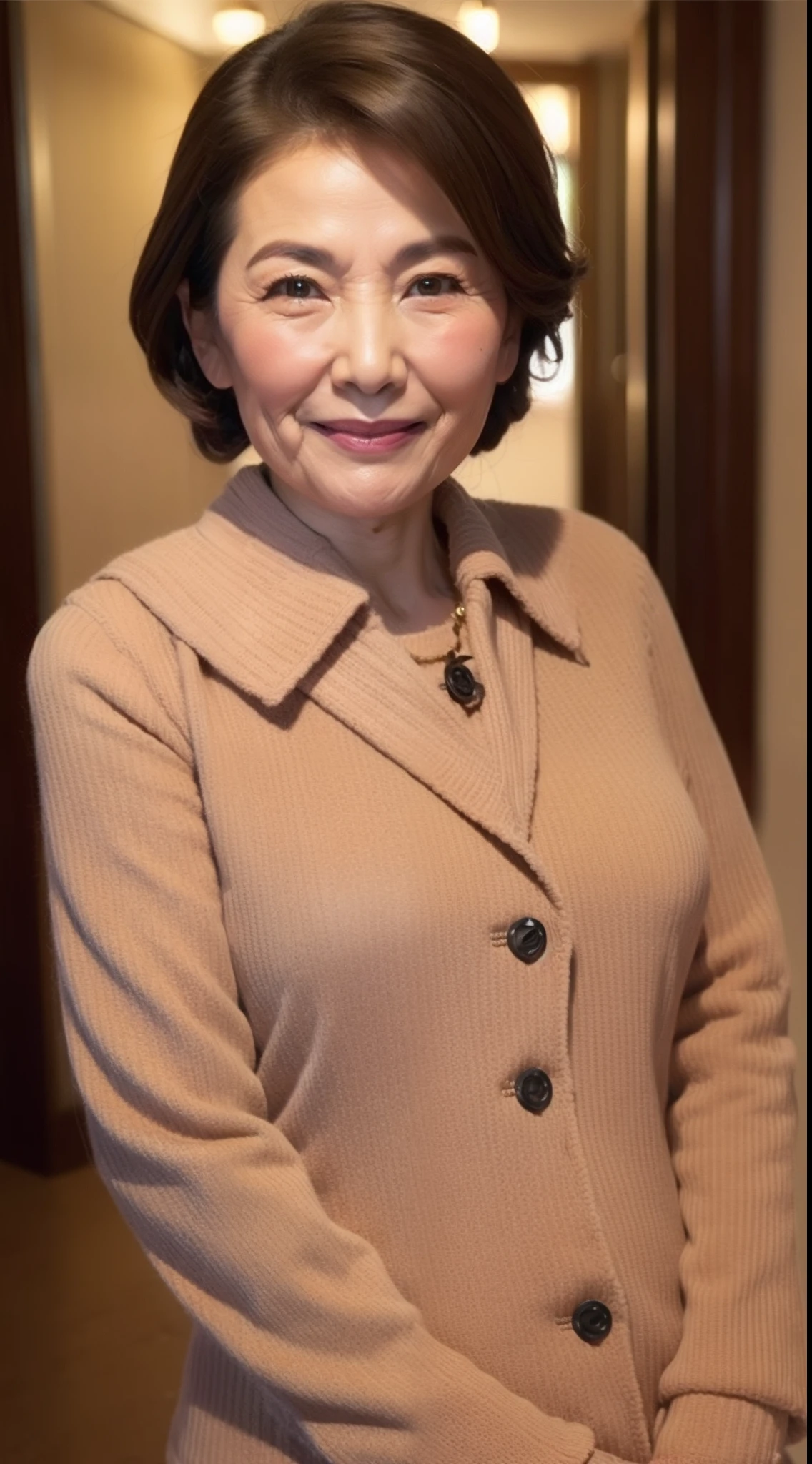 A MILF, politician, up of face, 90 years old,