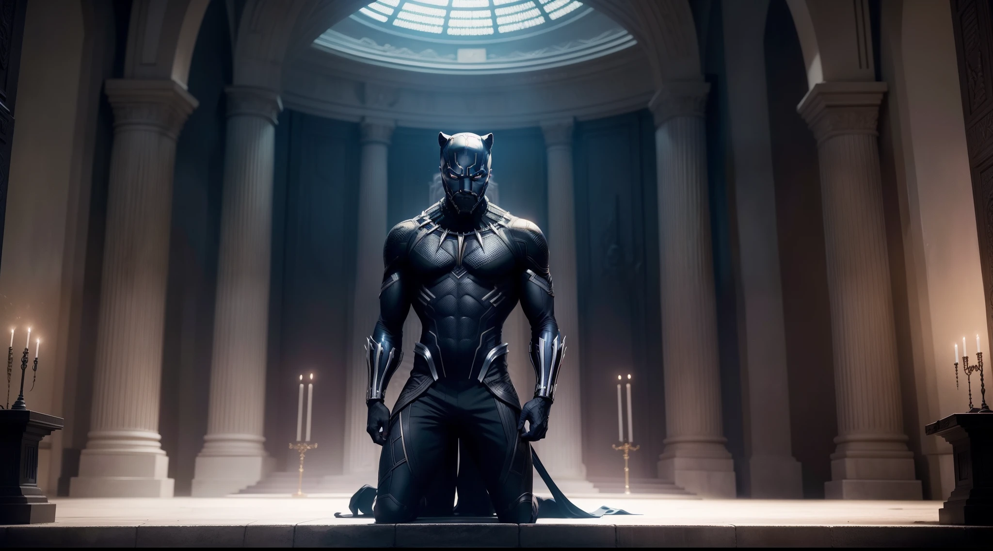 black panther marvel, memorial, altar, cachoeiras, lugar sagrado, luz do luar
