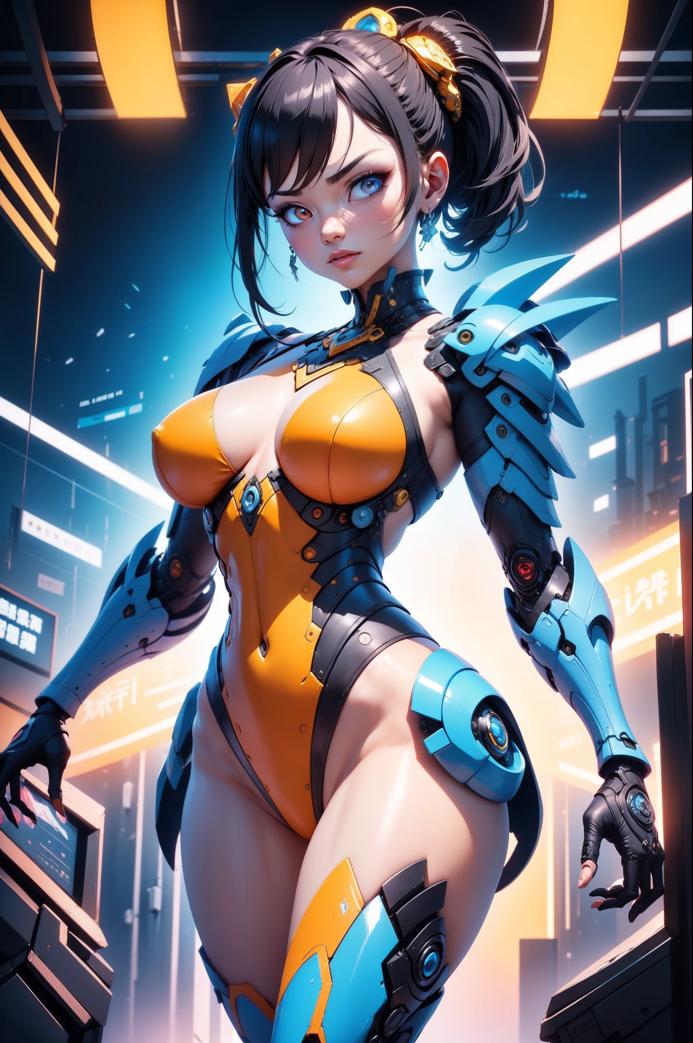 A cute pug, Wire cybernetics implants, Adrian Gainey Esso Andrews' style Jenny Savile, The surrealist dark art of James Jean Gaoto Yamamoto and Bri Sienkiewicz, trending on artstationh, Sharp focus, studio photo, Intricate details, Highly detailed, by Greg Rutkowski, intricate face details, TM Ninja, TM Samurai, Poster style, pictogram, Vibrant, colorful, vectorstyle, Digital art, 4K, Intricate details, big breasts enchanting, Professional manufacturing, Beautiful vector illustration, 12k resolution, 。.3D, All characters in detailed full body, Highly detailed, vibrant, Ultra high quality, hyper photorealism, Photorealism, rendering by octane]