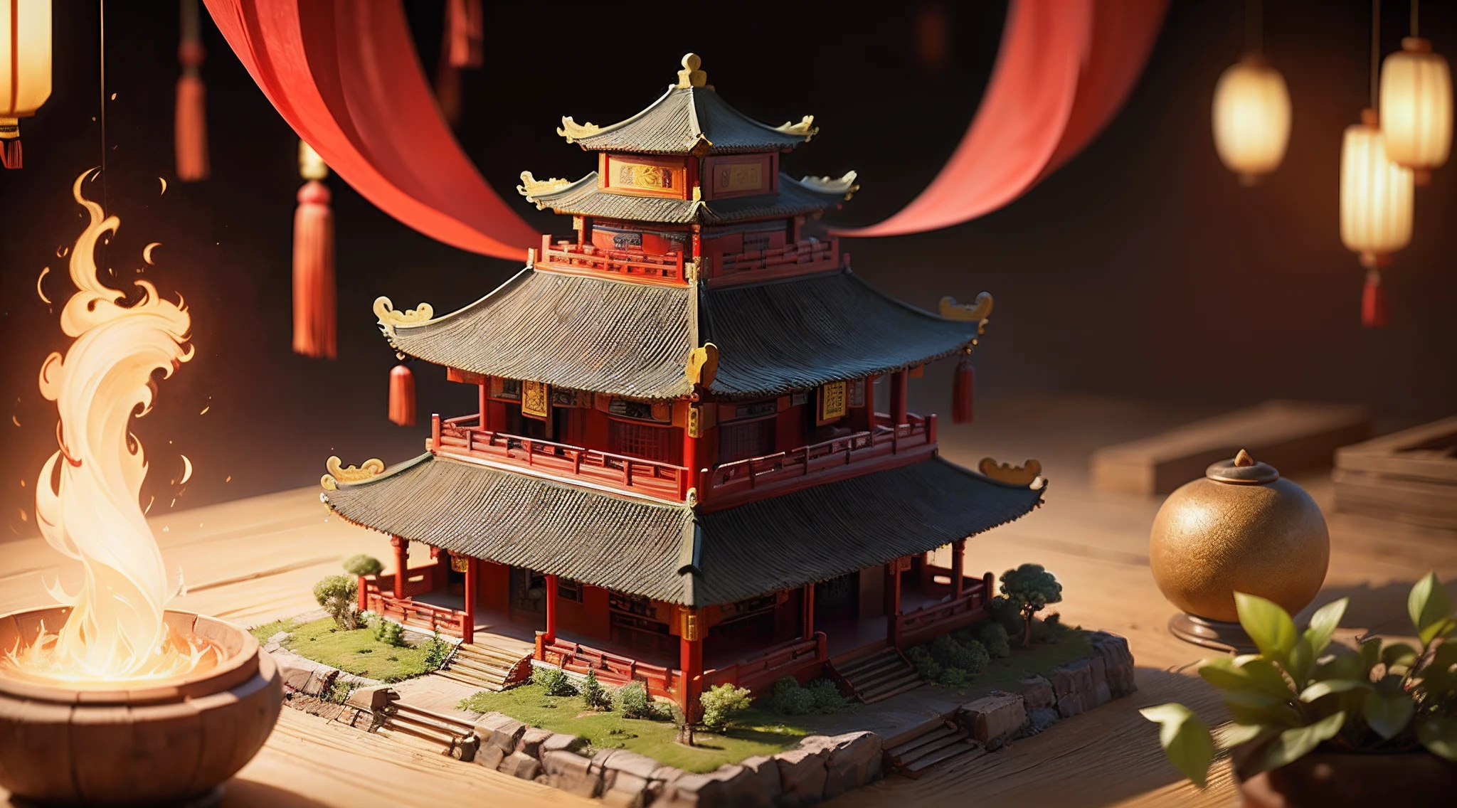 (isometric:1.5), (masterpiece, top quality, best quality, official art, beautiful and aesthetic:1.2),(16k, best quality, masterpiece:1.2),architecture, [:(black background:1.5):30],, east asian architecture, (simple background:1.5), scenery, no humans, stairs, building, wall, doorstep buildings, stairs, Chinese architecture