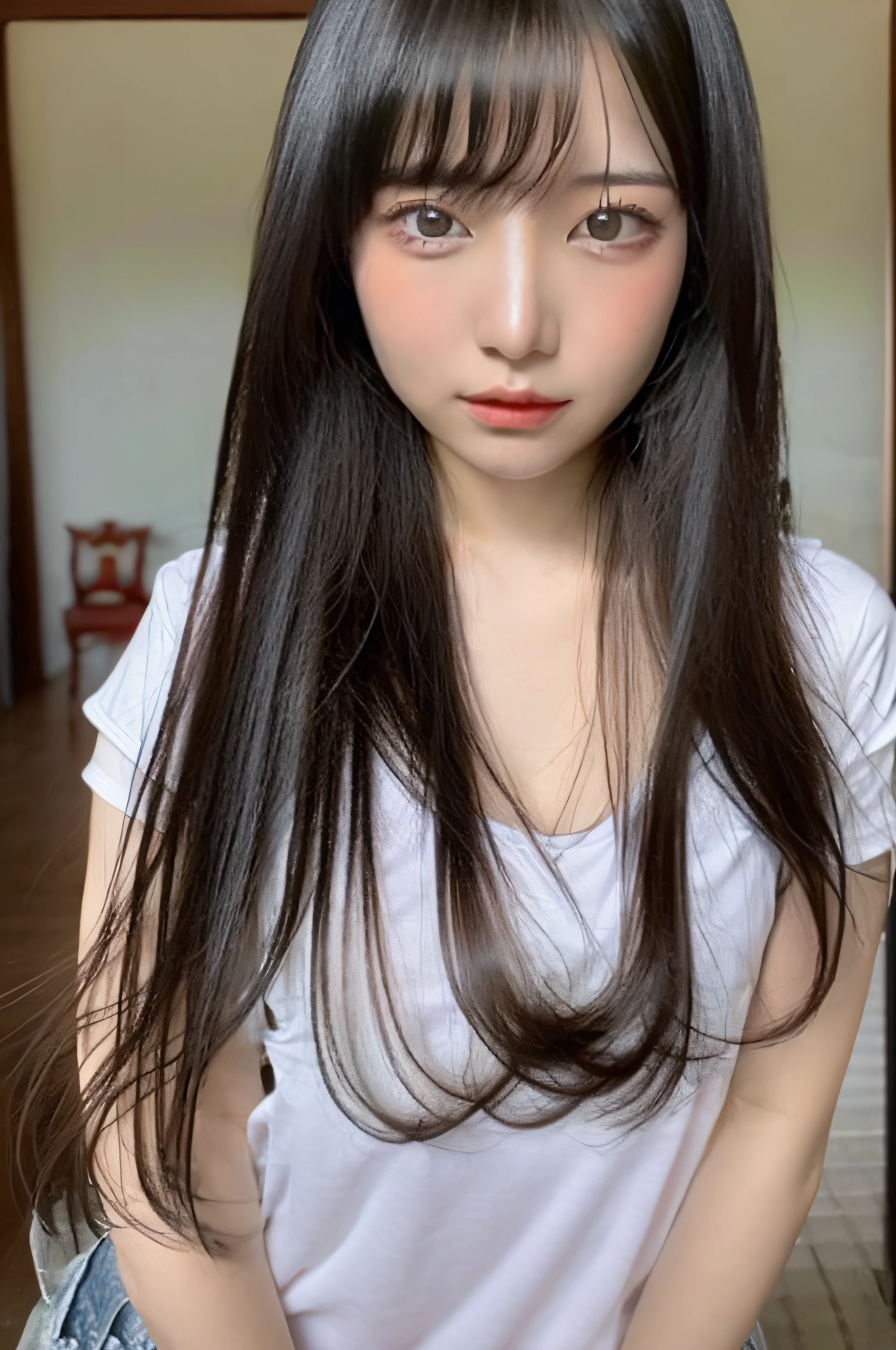 alafed asian women,Long black hair sitting on the bed, Gorgeous young korean woman, 美丽的korean woman, korean girl, Beautiful young korean woman, Urzans, korean woman, Cui Xianhua, Korean popular makeup, Young cute korean face, Korean popular makeup, Shin Jinying, Minami Zaiwa, cute korean face, 8K selfie photo