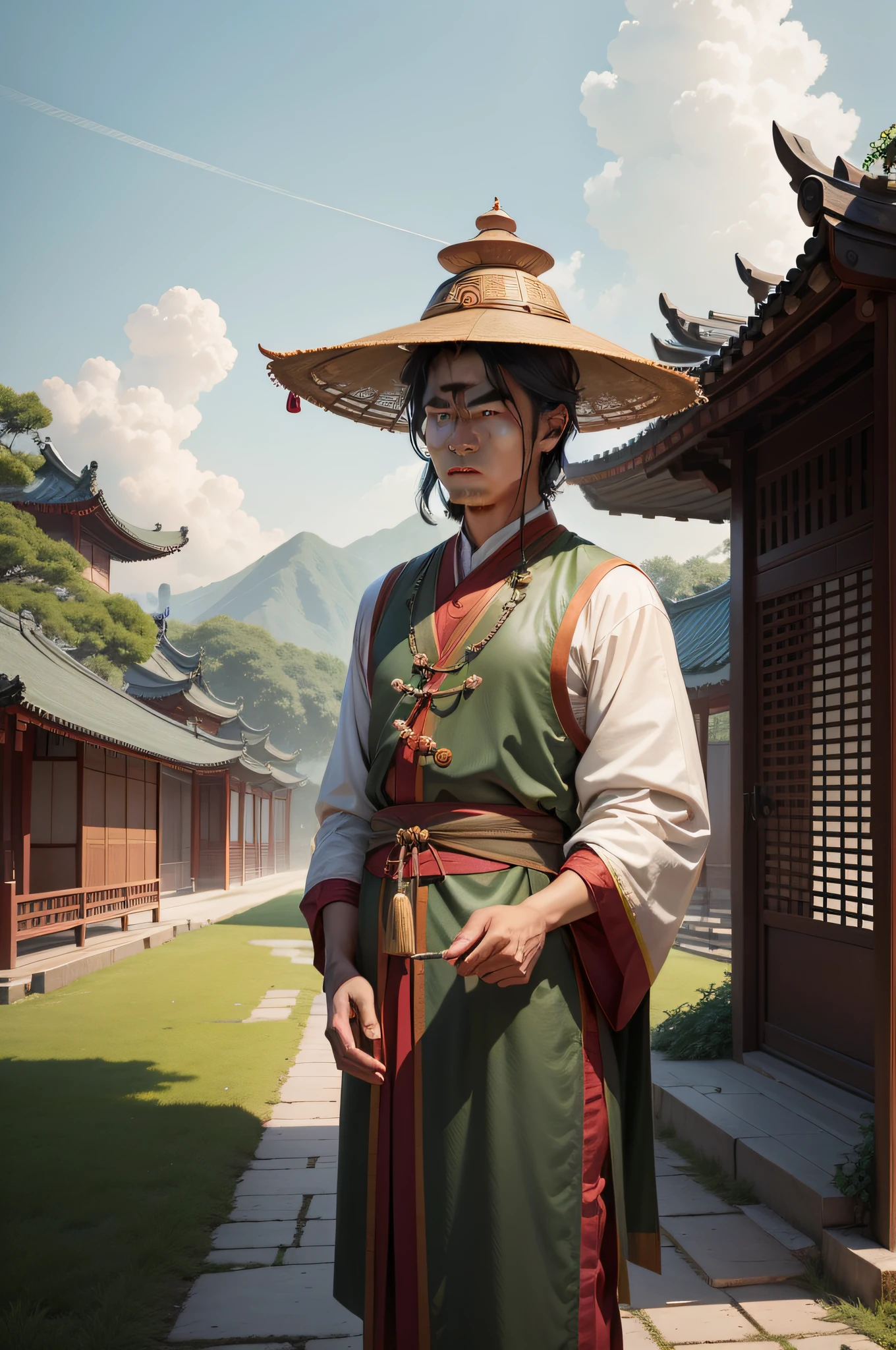 Luban was the smartest in ancient China、The most capable craftsmen,When he came to Wu Gugu Sucheng,Be captivated by the beauty of the city。In an empty field full of green grass,A newly built pagoda rises,People around them gathered in a circle and quarreled endlessly。Luban approached curiously,A rich man was seen angry at the craftsman opposite。