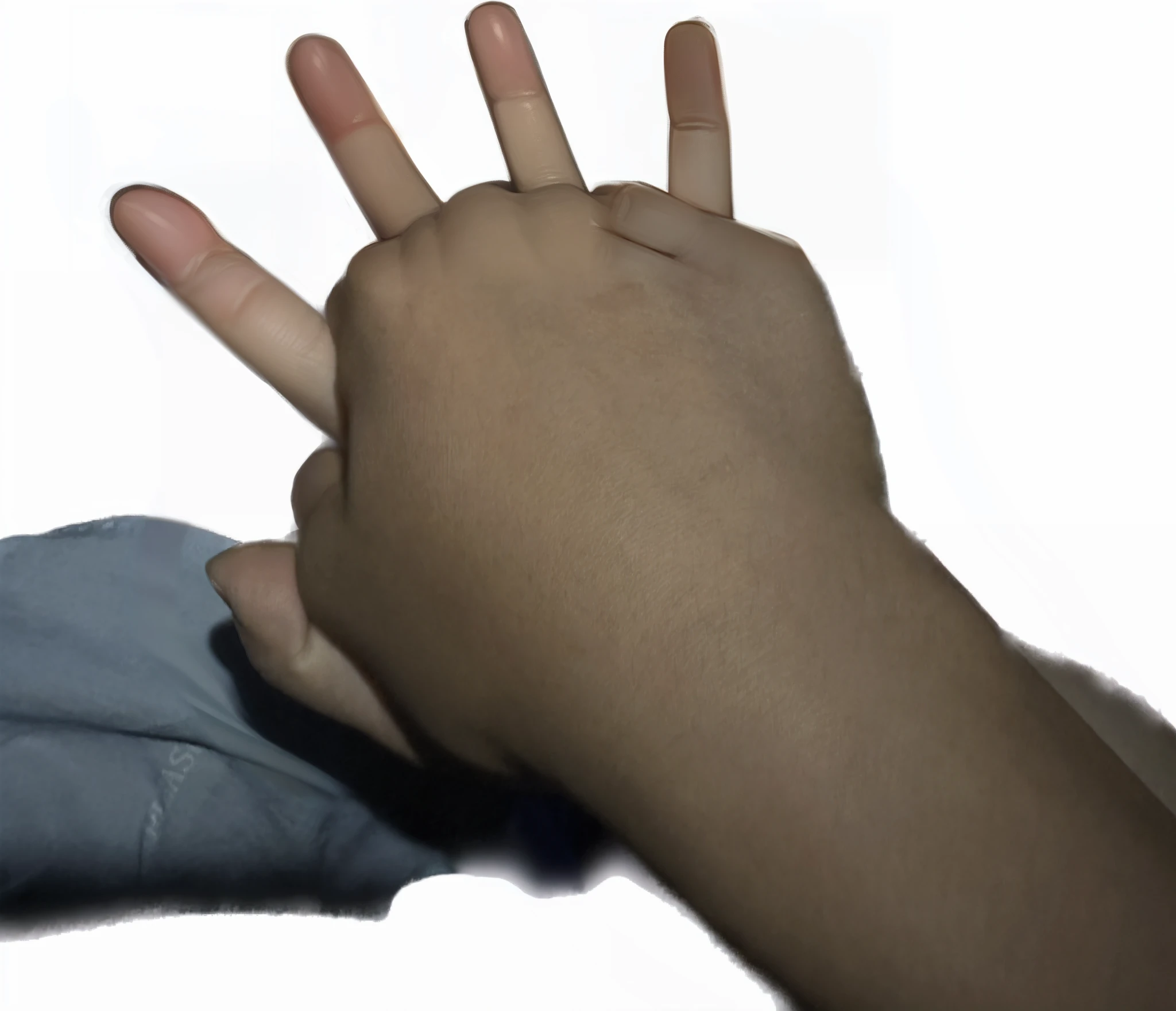 Clasp your hands tightly