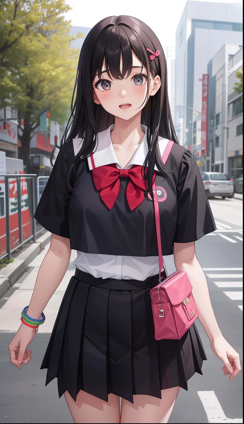 1girl in、AS-Adult、I'm bursting out laughing、The shirt、skirt by the、(small tits)Chilarism、Japan High School Student Uniform、serafuku、summer clothing、(Sheer Bra)、Upper body portrait、