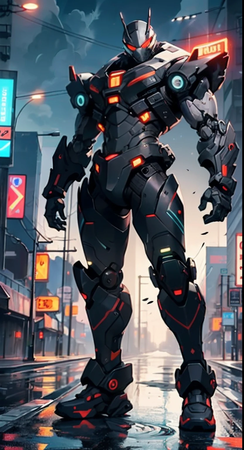 muscular man in mecha armor,(((1man))),((man muscular in mecha armor)),
((exaggerated muscles,exaggerated shoulders,very muscular and huge)),man chest,((((muscular,muscular man,tall,big biceps,abs,big thighs,broad shoulderandalorian helmet,armor, mecha armor, full of weapons,
(dynamic pose:1.0),solo focus,(centered,scale to fit dimensions,Rule of thirds),
cyberpunk city by the ocean at night, with bright neon signs and dark stormy clouds and puddles, scenery:1.25,
highres, sharp focus, (ultra detailed, extremely detailed), (photorealistic artwork:1.37),(extremely detailed CG unity 8k wallpaper),((synthwave background theme)),(((vibrant colors))),(intricate background),(masterpiece),(best quality), big bulge, large bulges in the crotchm head to toe, large bulge, full HD
