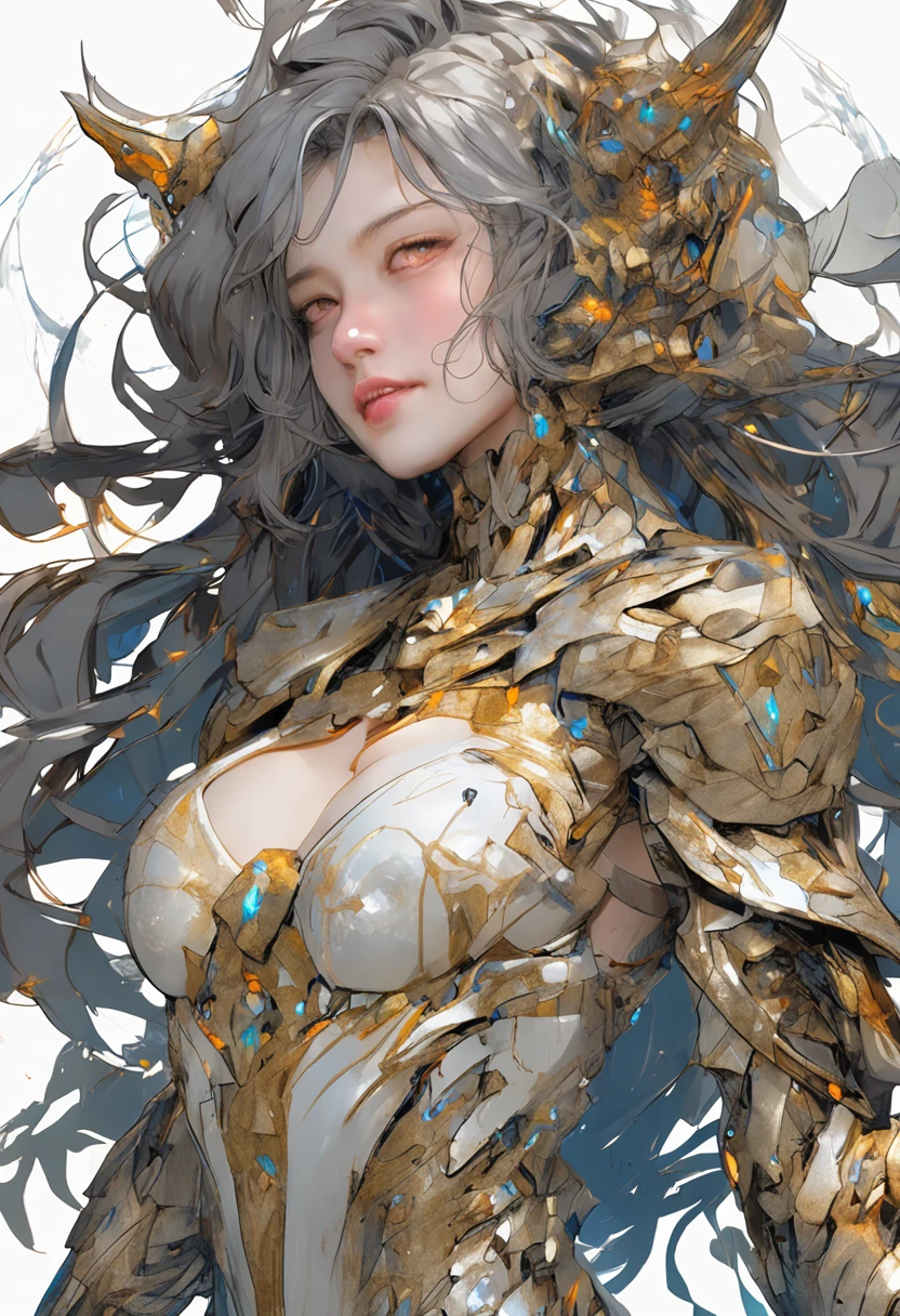 Beautiful Caucasian Woman, shoulder length messy hair, Black and gold PVC cat outfit, cheerfulness, full bodyesbian, Beautiful anime waifu style girl, Hyperdetailed painting, Luminism, art by Carne Griffiths and Wadim Kashin concept art, 4K 分辨率, fractal isometrics details bioluminescens , a 3D render, rendering by octane, intricately details , Cinematic, trending on artstation Isometric Centered hyperrealistic cover photo awesome full color, handpainted , grittiness, Realistic Mucha , Intricate, hit definition , Cinematic,Rough sketch, Bold lines, On paper,