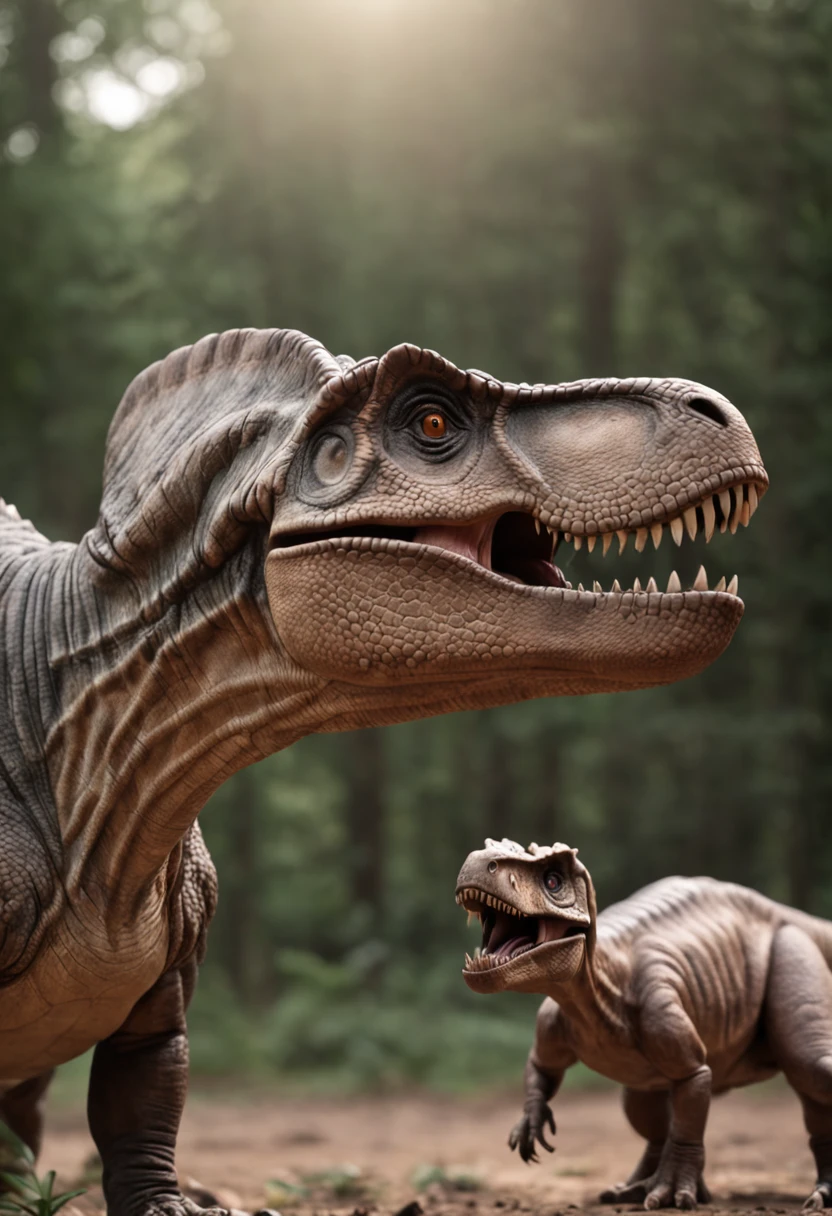Dinosaurs carry wolves