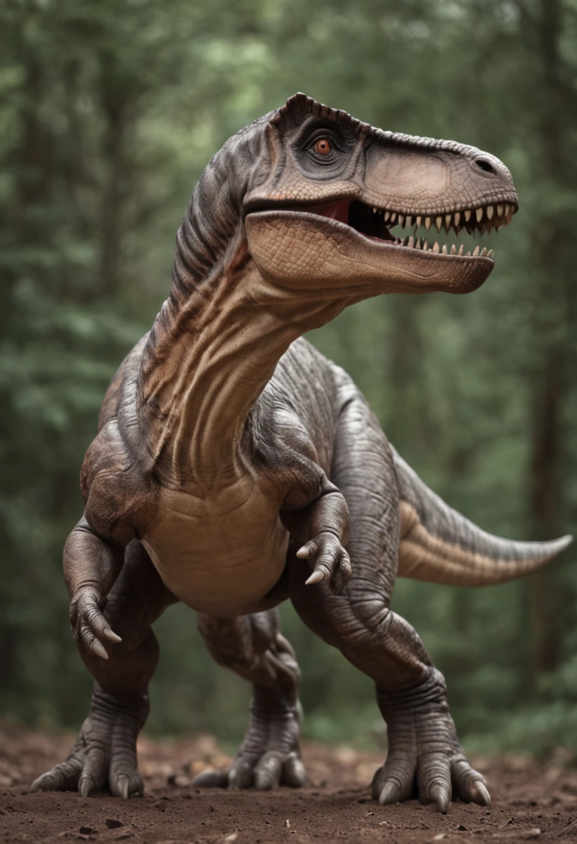 Dinosaurs carry wolves