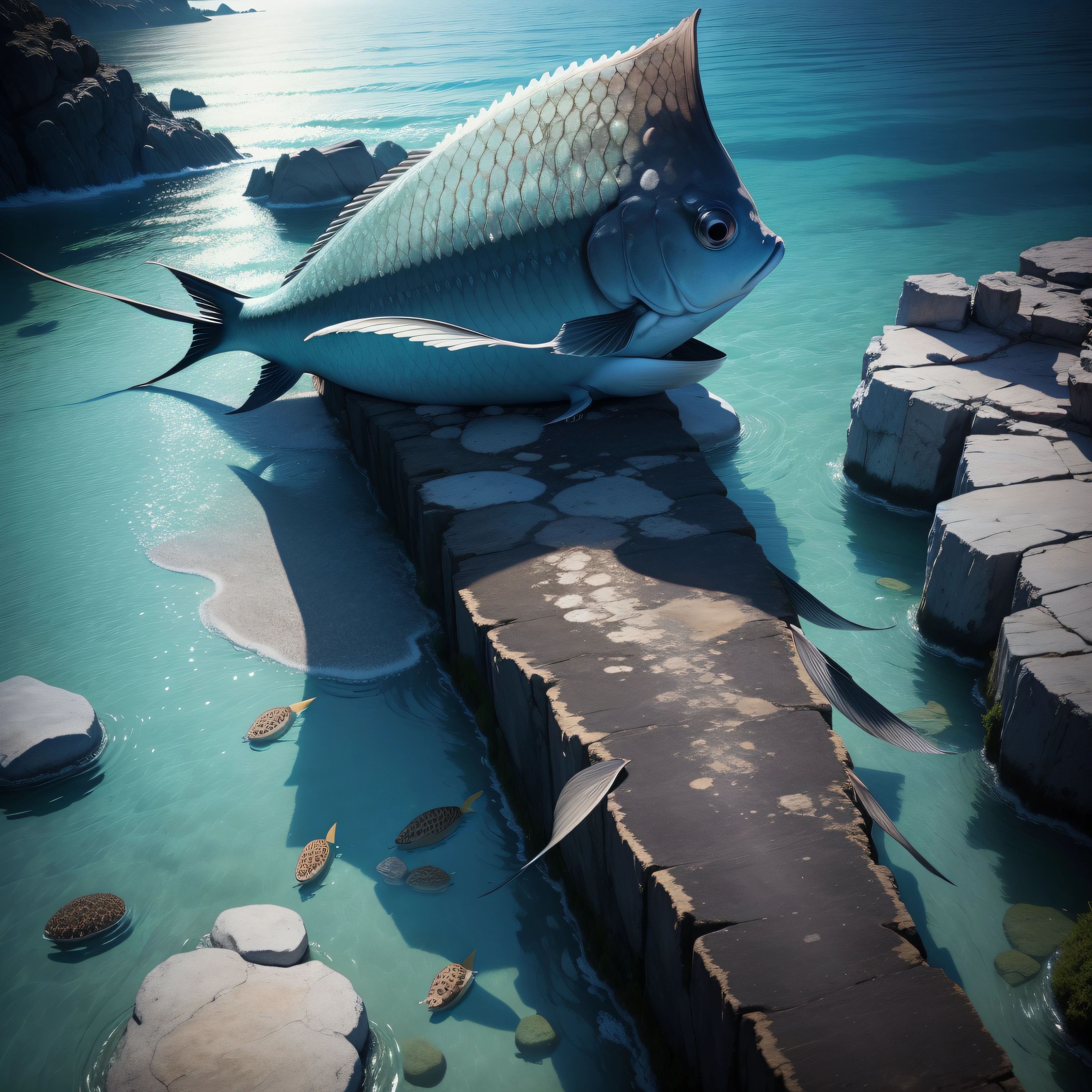 polluted，The fish，variation，the sea，the ocean，Vast