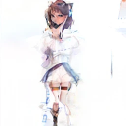 Anime 3d model with pussy show up, standing with no dress