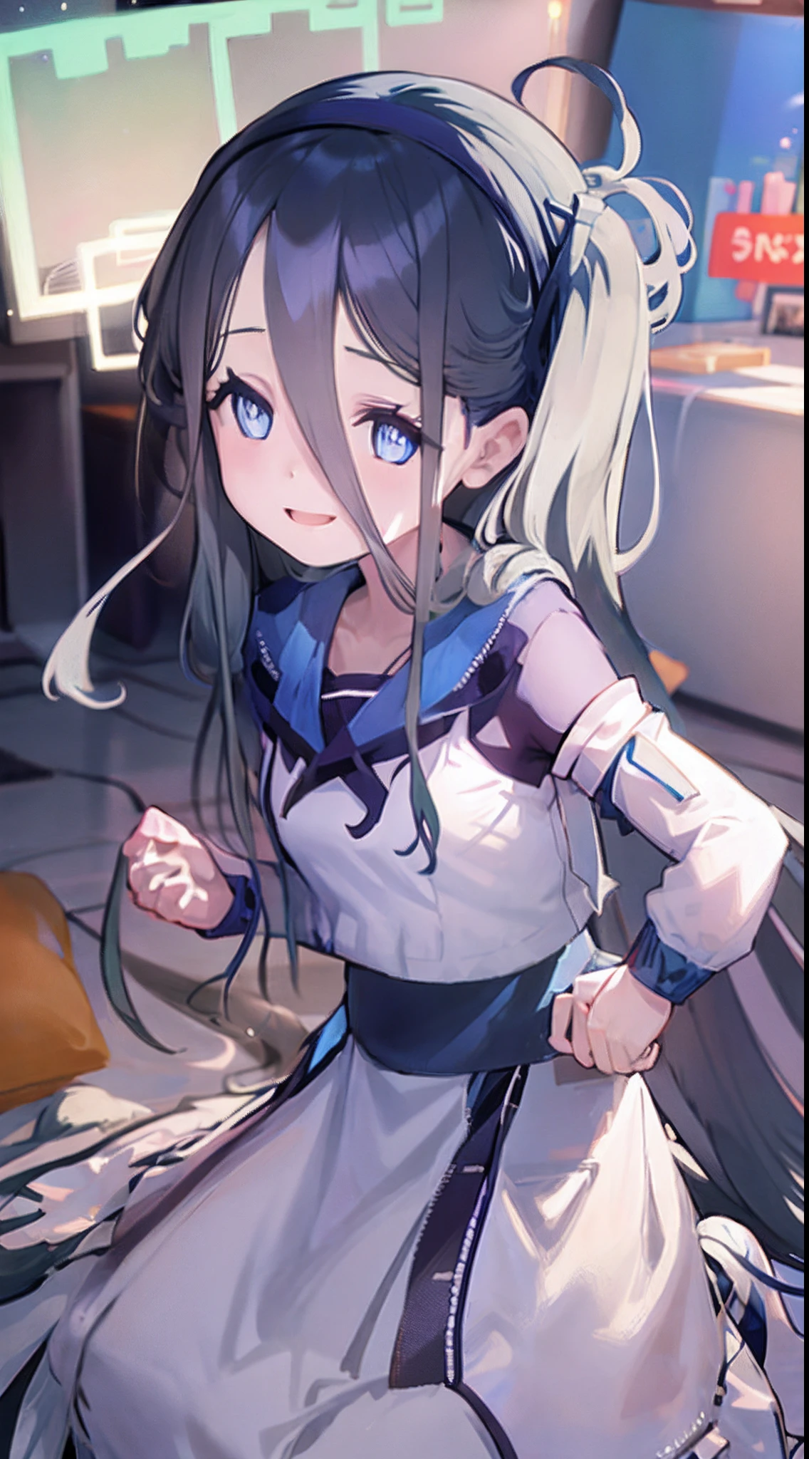 Beautiful anime girl,anime goddess, Wear translucent fair clothing, Juicy transparent yukata.,